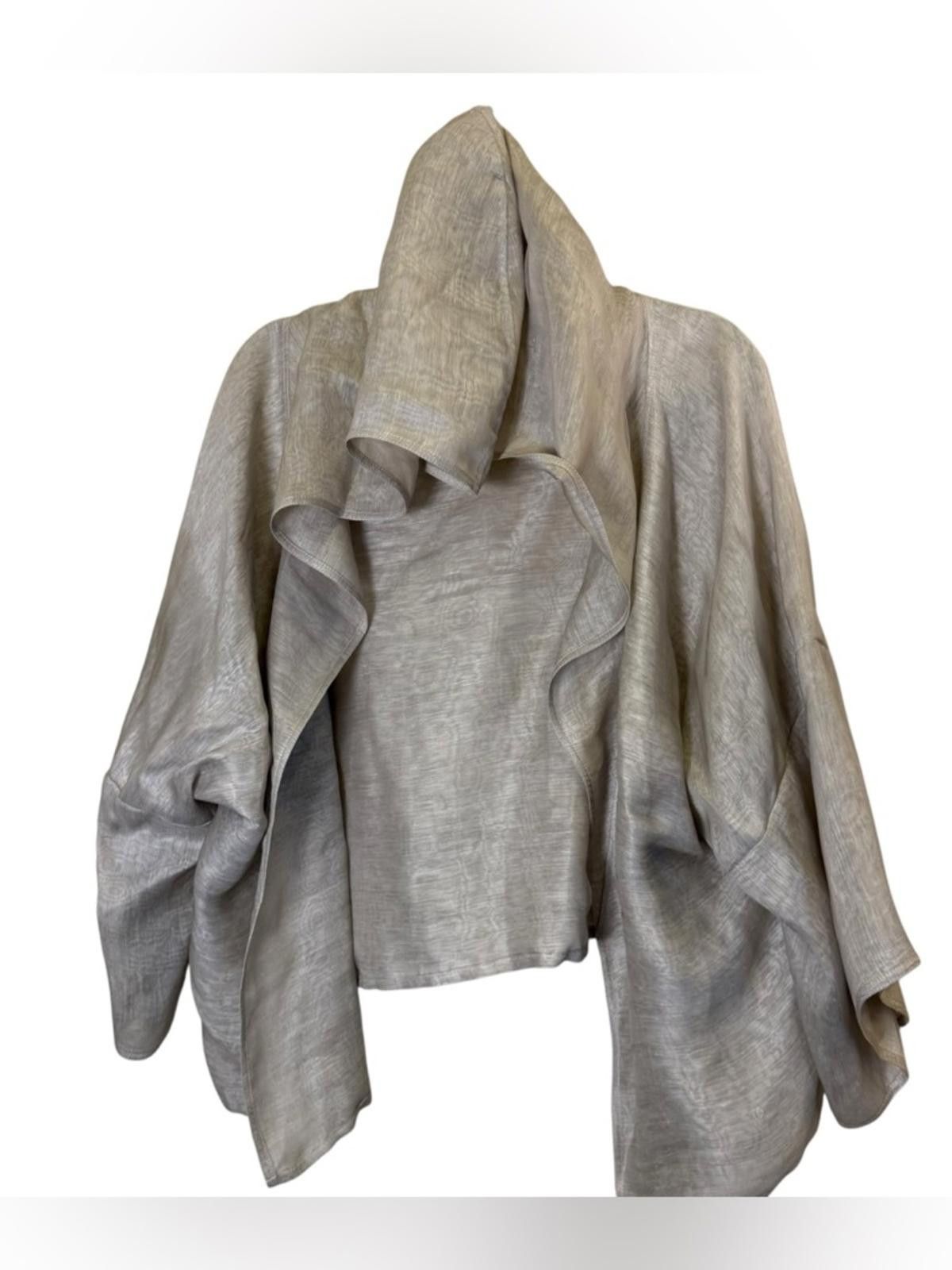 Other Zoran Minimalist Structured Art to Wear Hooded Cardigan Top Size ONE SIZE - 2 Thumbnail