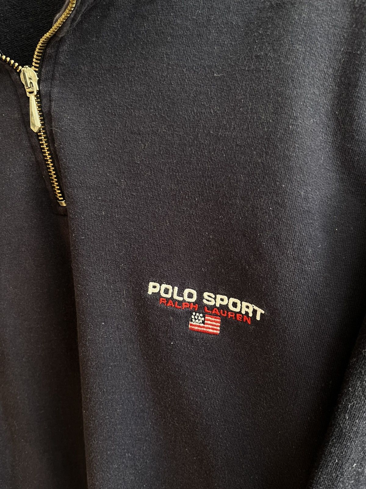 Polo Ralph Lauren × Ralph Lauren × Vintage Ralph Lauren Polo sport sweatshirt zip vintage 90s Size US L / EU 52-54 / 3 - 4 Thumbnail