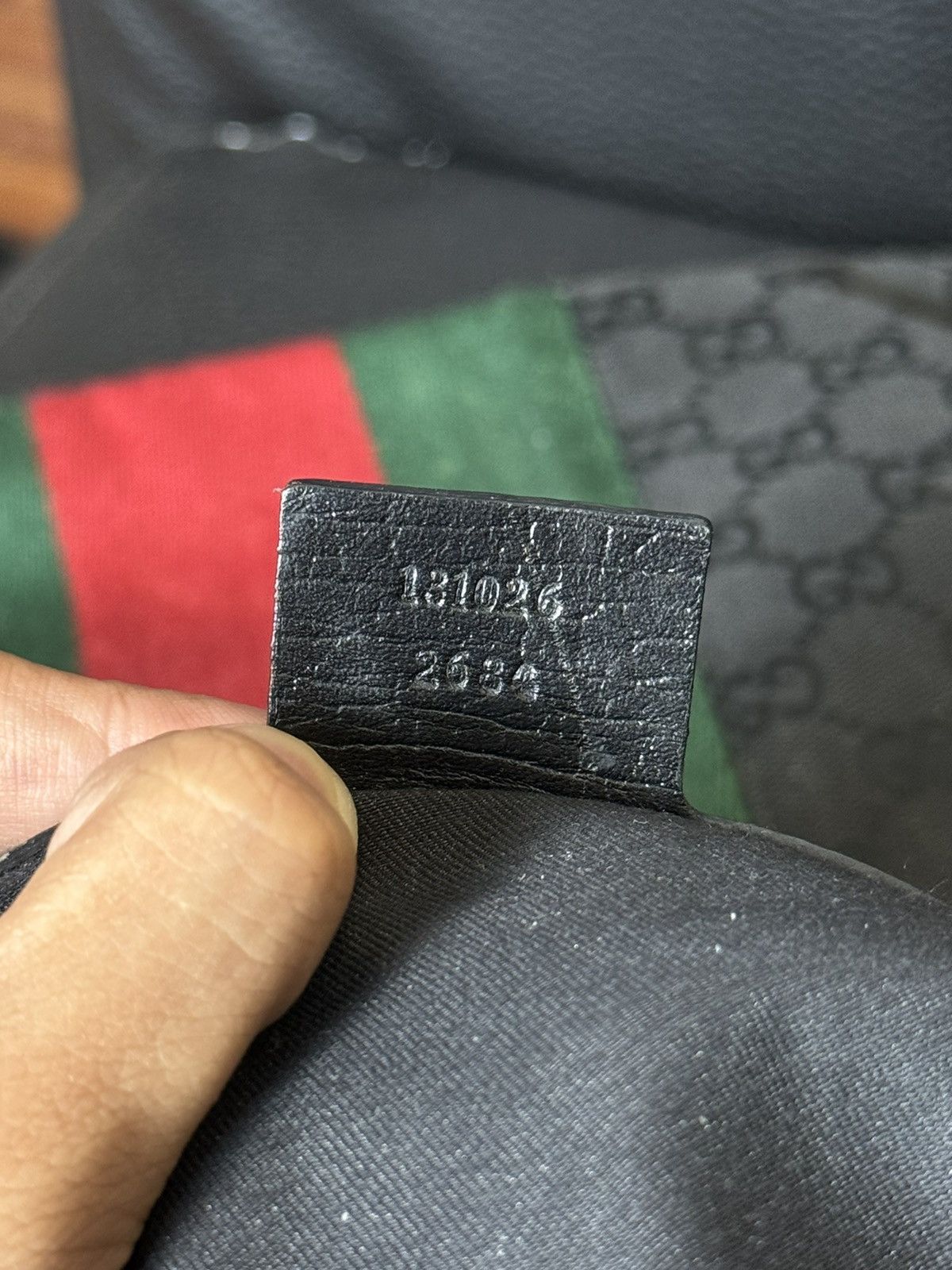 Gucci Gucci Black GG Canvas and Leather Horsebit Web Hobo Size ONE SIZE - 12 Thumbnail