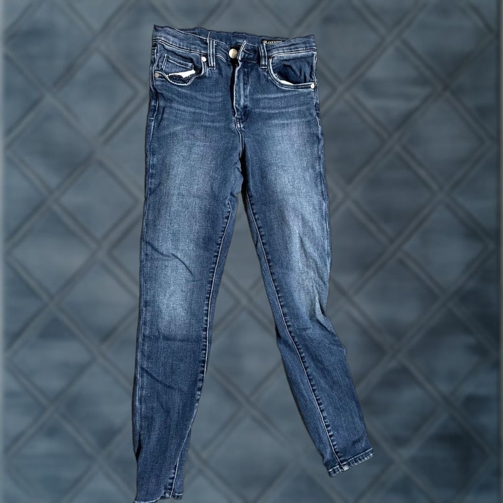 Vintage Blank NYC Jeans Womens 27 Blue Denim Mid Rise Distressed Skinny Womens Size 27" / US 4 / IT 40 - 1 Thumbnail