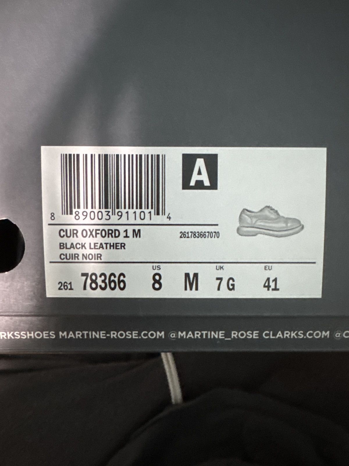 Clarks × Martine Rose ‘Black’ Clarks Edition Down Oxfords Size US 8 / EU 41 - 7 Thumbnail