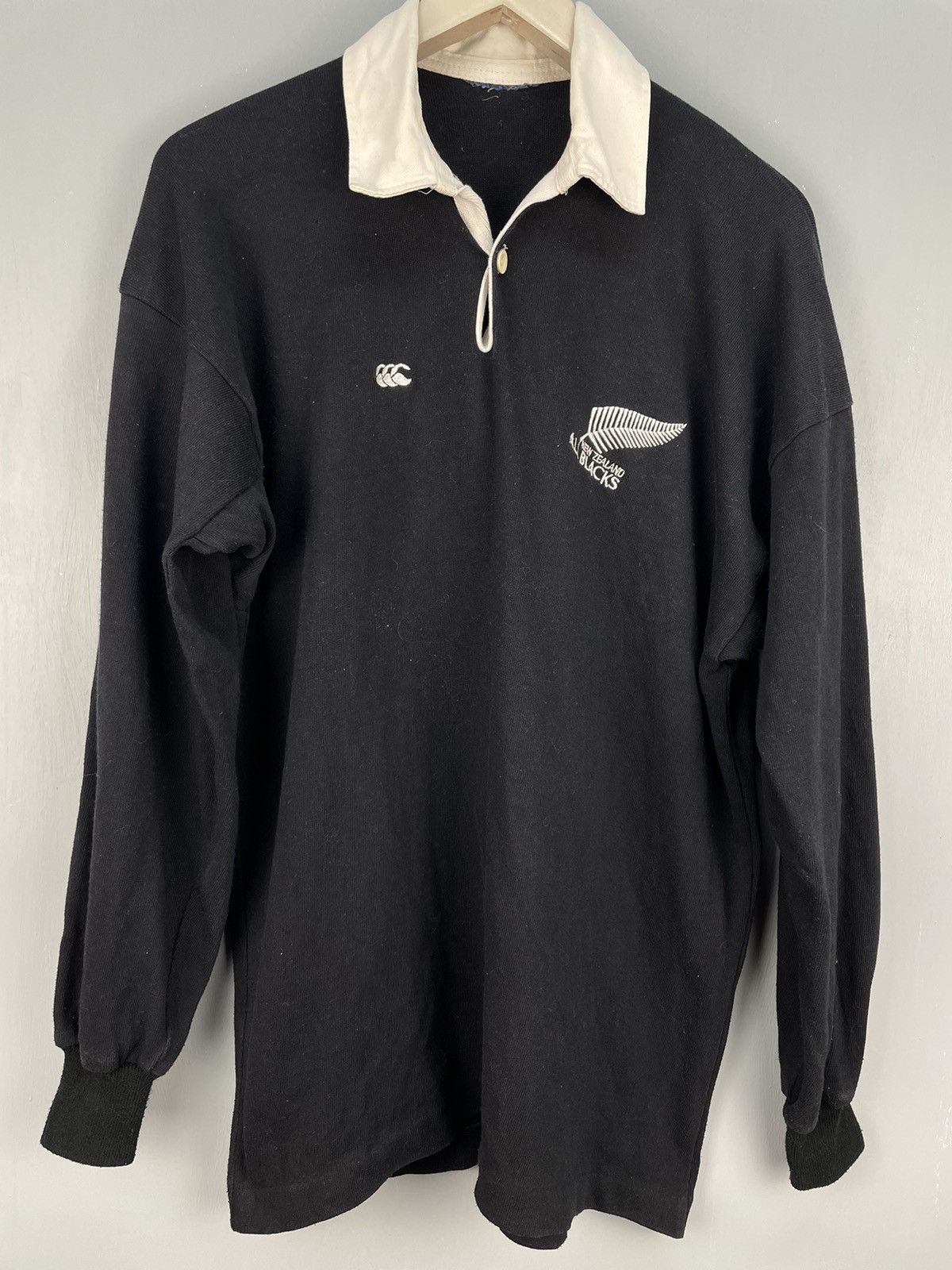 Canterbury of New Zealand Vintage 90s Canterbury New Zealand All Blacks rugby polo Size US L / EU 52-54 / 3 - 3 Thumbnail