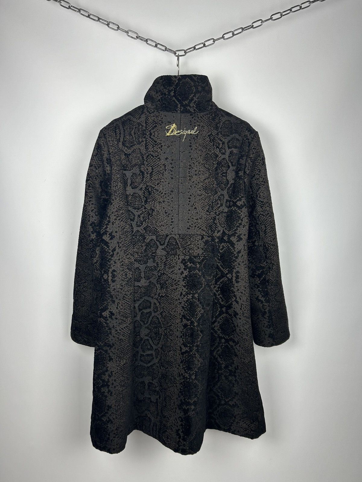 Desigual Desigual Ladies Coat Snake Pattern Y2K Women’s Size 46 Black Size XL / US 12-14 / IT 48-50 - 8 Thumbnail
