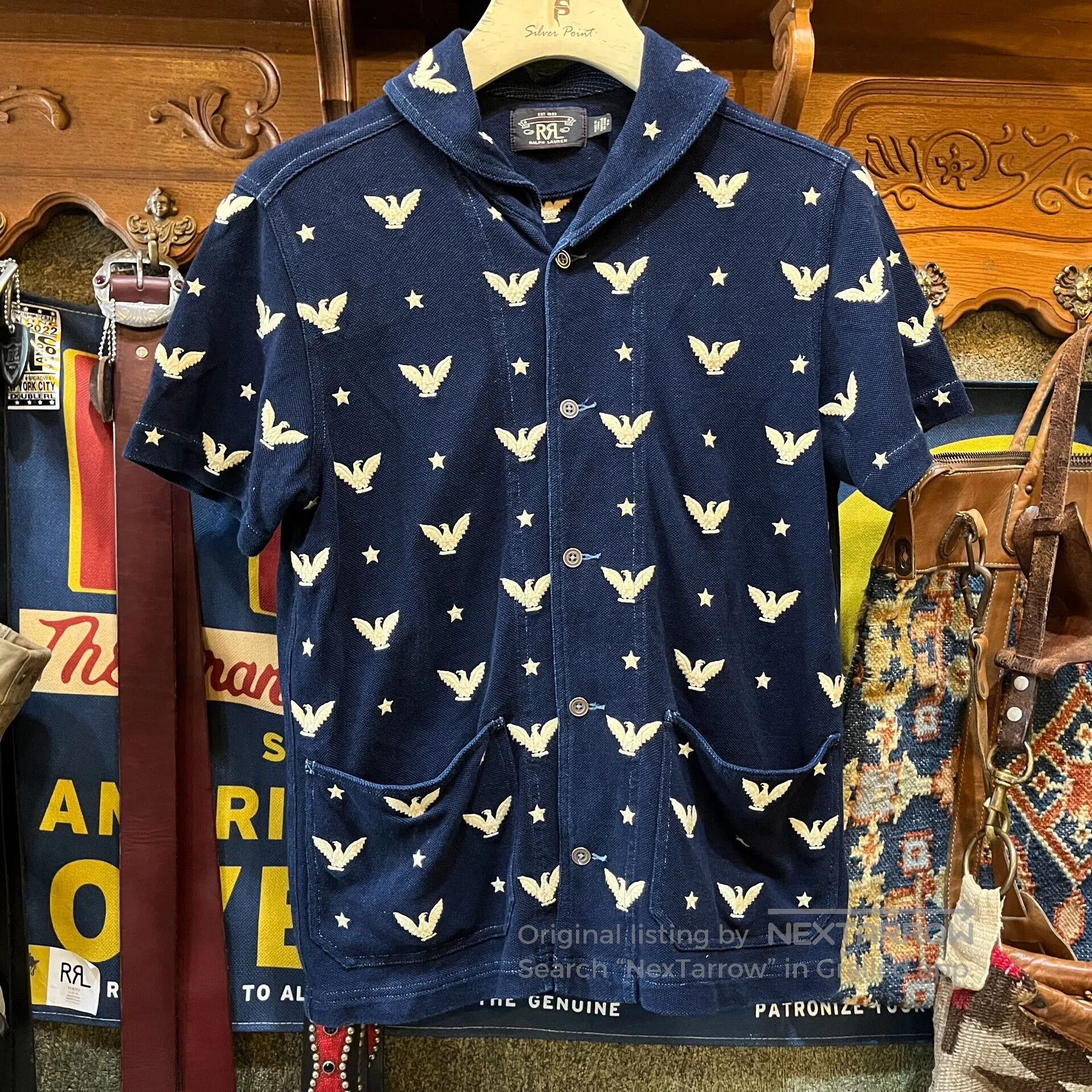 RRL Ralph Lauren RRL Eagle Embroidered T-Shirt. Size US S / EU 44-46 / 1 - 1 Thumbnail