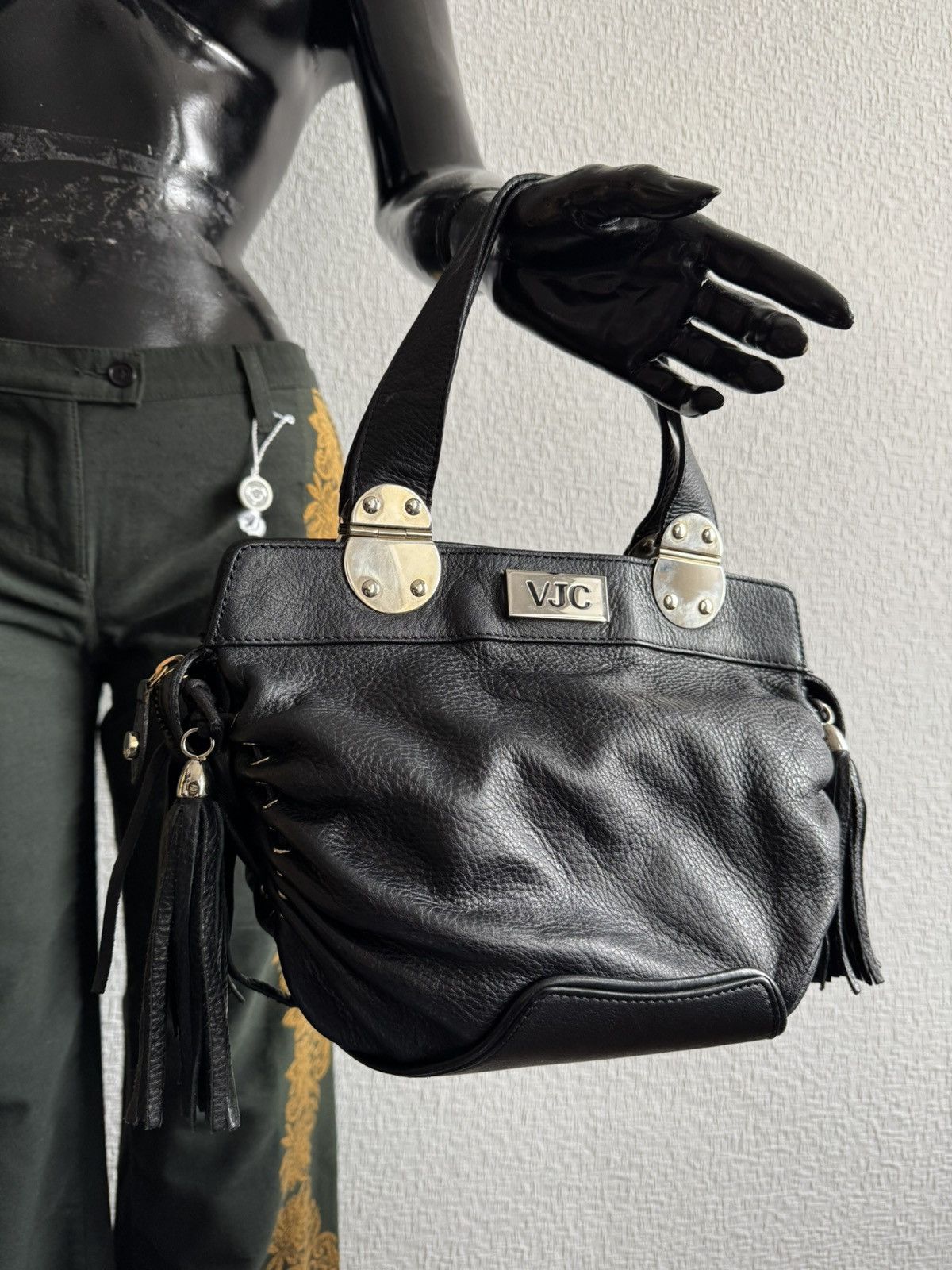 Versace Jeans Couture × Vintage ⚫️Luxury leather VERSACE JEAN mini wmns bag Size ONE SIZE - 1 Thumbnail