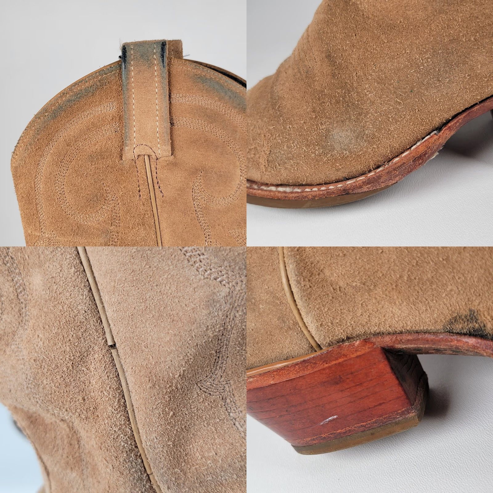 Tony Lama Tony Lama Boots Cowboy Ranchwear Boots Western Outpost 13" Brown Suede Almond Toe Pull On Men 5.5 B Casual Workwear Mens Size US 6 / EU 39 - 9 Thumbnail