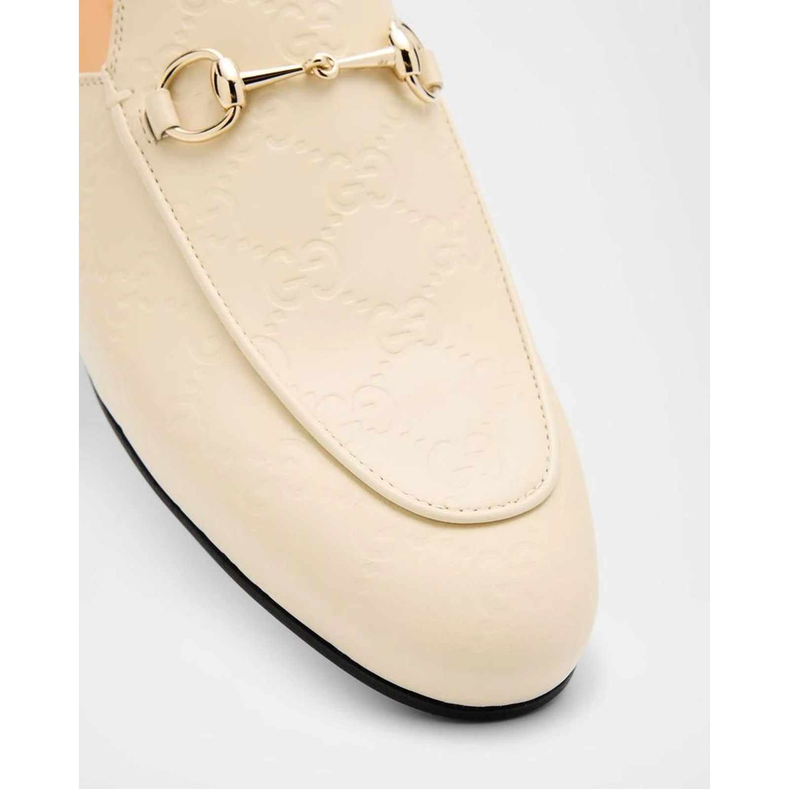 Gucci Gucci Princetown New Ivory GG Monogram Slide Loafer 36.5 Size US 6.5 / IT 36.5 - 7 Thumbnail