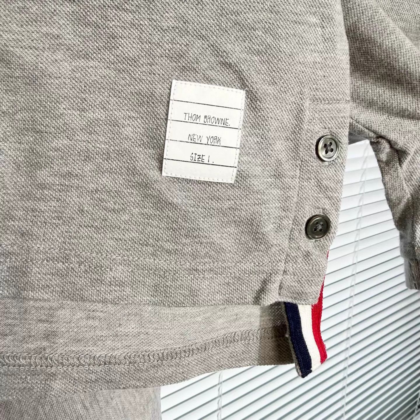 Thom Browne TB Short Sleeve Polo Gray Striped Size 1 Size US S / EU 44-46 / 1 - 4 Thumbnail
