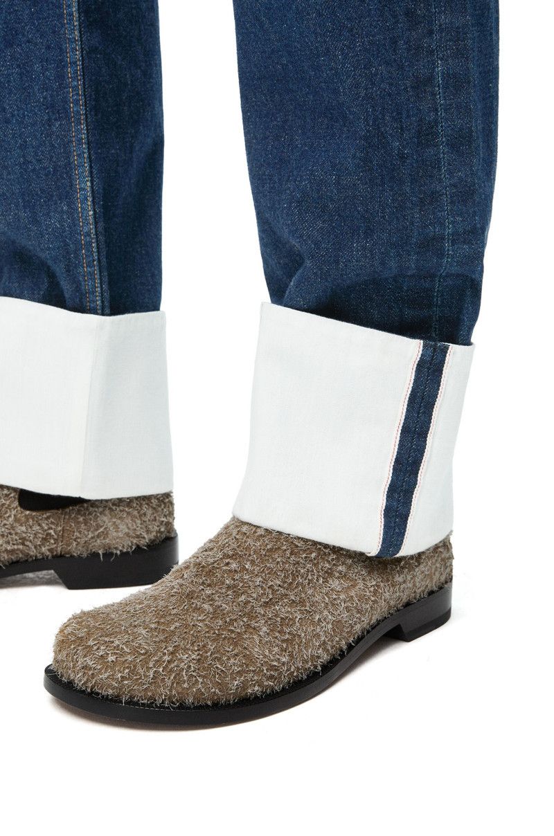 Loewe o1in1g0426 Fisherman Turn-Up Jeans in Denim in Washed Indigo Size US 36 / EU 52 - 5 Thumbnail