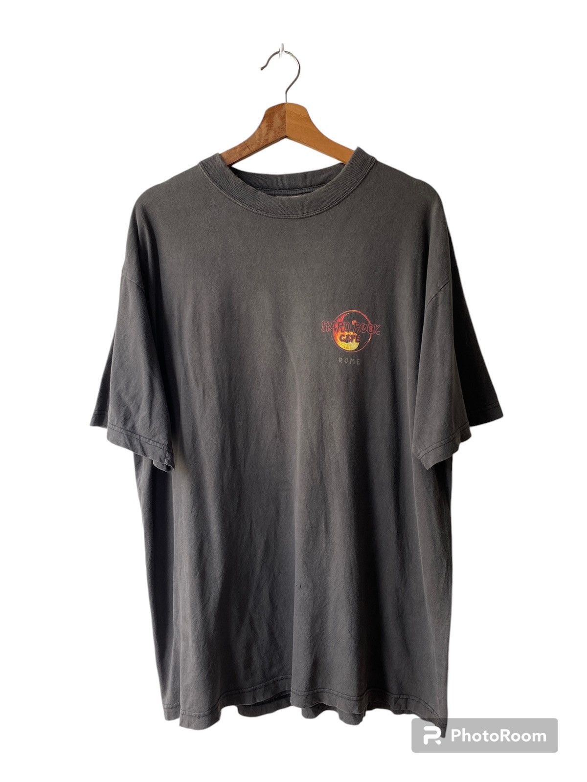 Hard Rock Cafe × Vintage 1990s - Hard Rock Cafe Rome Dragon Graphics Design Size US L / EU 52-54 / 3 - 1 Thumbnail