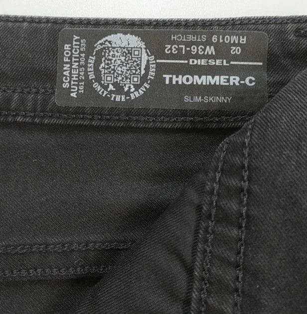 Diesel Diesel THOMMER-C L.32 MENS JEANS T/9613 Size US 36 / EU 52 - 7 Thumbnail