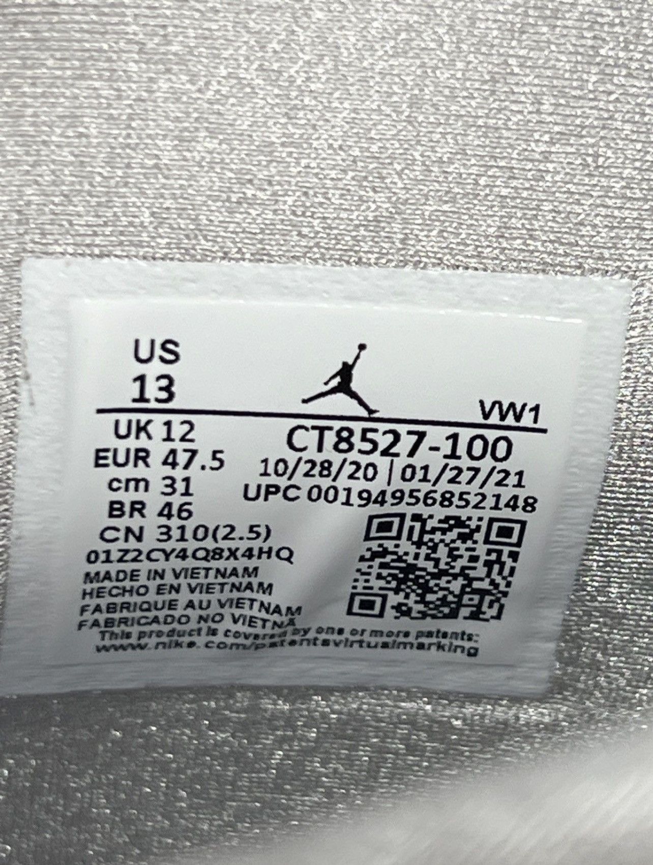 Jordan Brand Air Jordan 4 Retro “ White Oreo “ Size US 13 / EU 46 - 10 Thumbnail