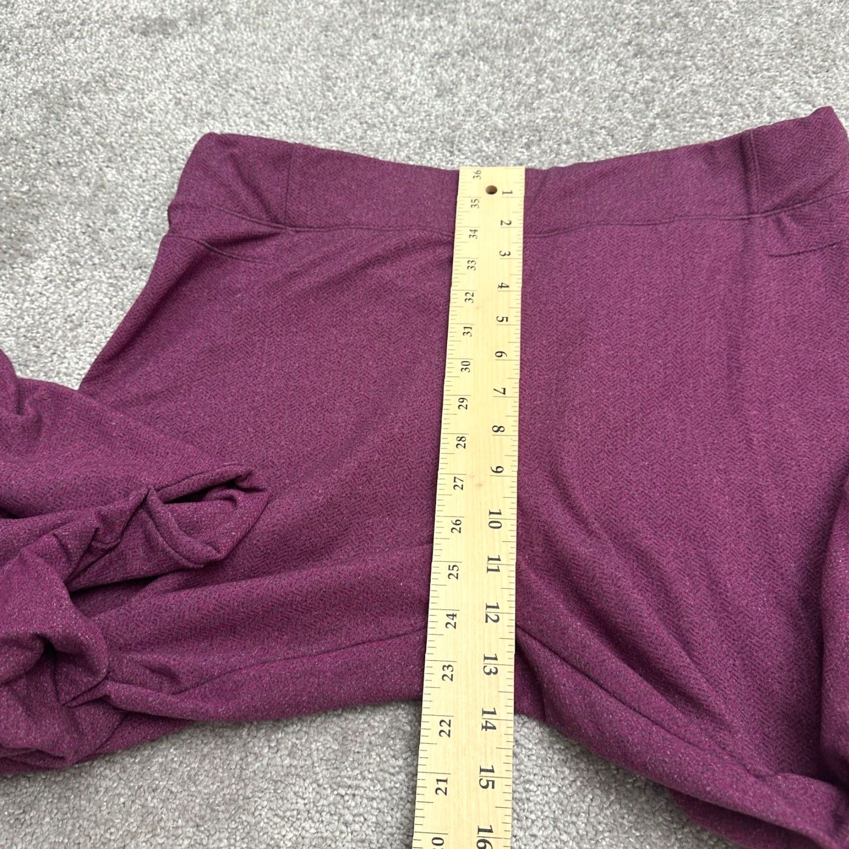 Talbots VINTAGE Talbots Pants Womens XL Purple Pull On Stretch Casual Yoga Active 36x31 Size 40" / US 18 - 7 Thumbnail