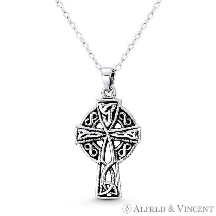 Other Trinity Knot Celtic Cross Pendant in .925 Sterling Silver Size ONE SIZE - 1 Preview