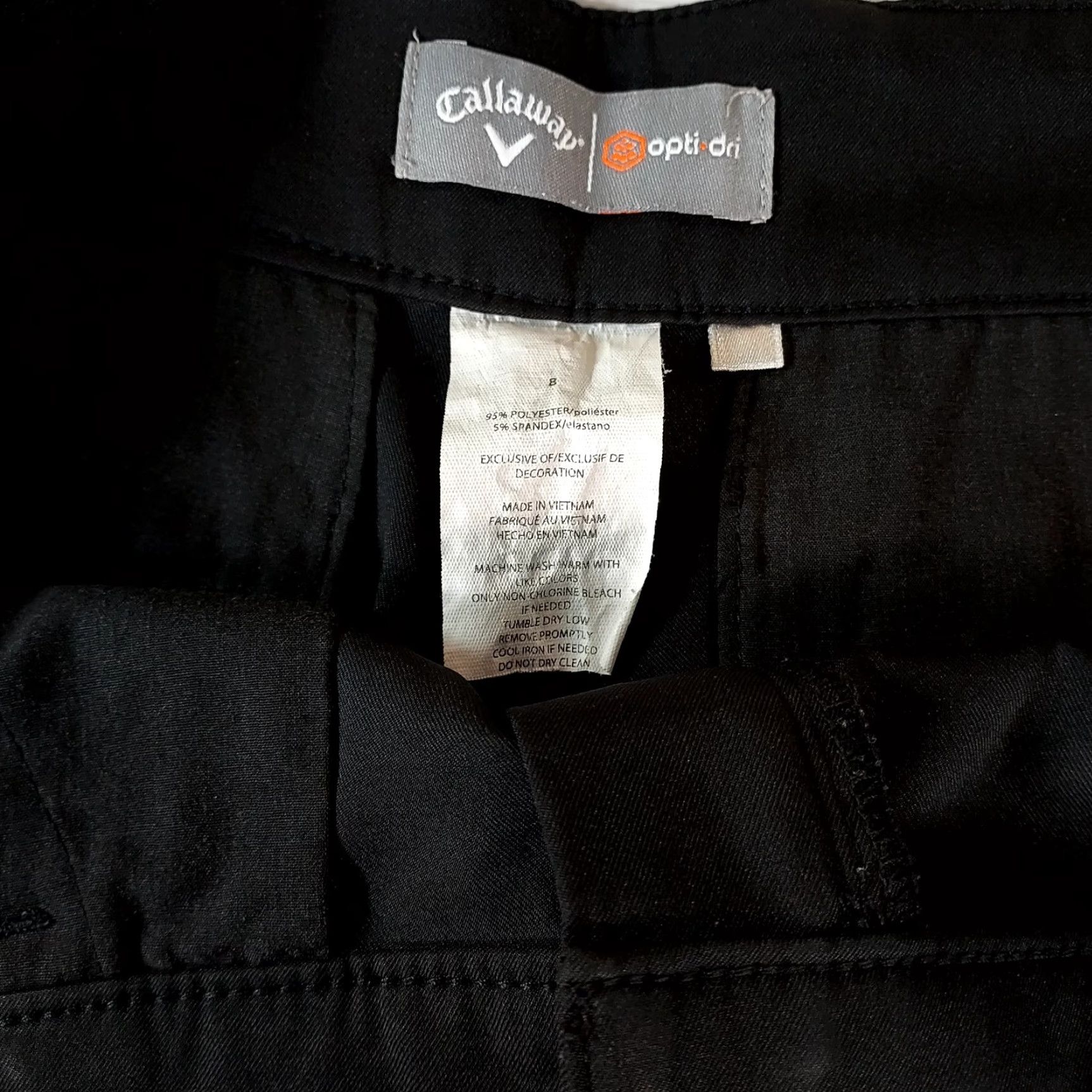 Callaway Callaway Opti Dri Shorts Women's Size 8 Solid Black Bermuda Golf Tennis Bermuda Size 30" / US 8 / IT 44 - 7 Thumbnail