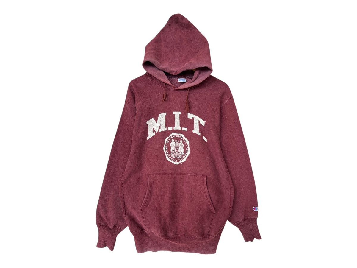 Champion Vintage 90s Champion Reverse Weave University Mit Hoodie Size US L / EU 52-54 / 3 - 1 Thumbnail