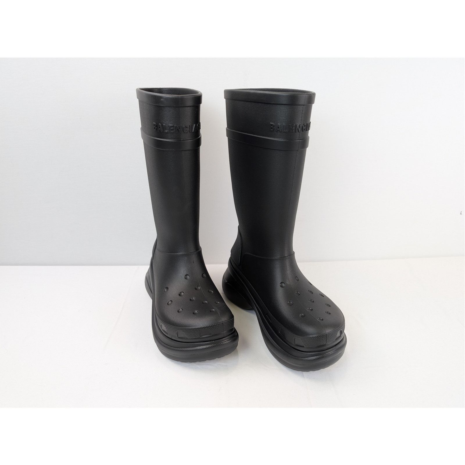 Balenciaga o1rshd1 Crocs Boots in Black Size US 13 / EU 46 - 6 Thumbnail
