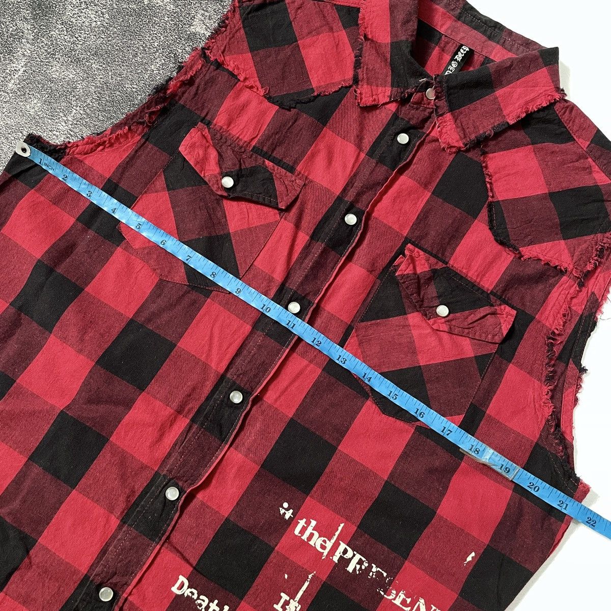 If Six Was Nine 🔥Big Deep y2k japanese punk skull poem shirt Size US L / EU 52-54 / 3 - 9 Thumbnail