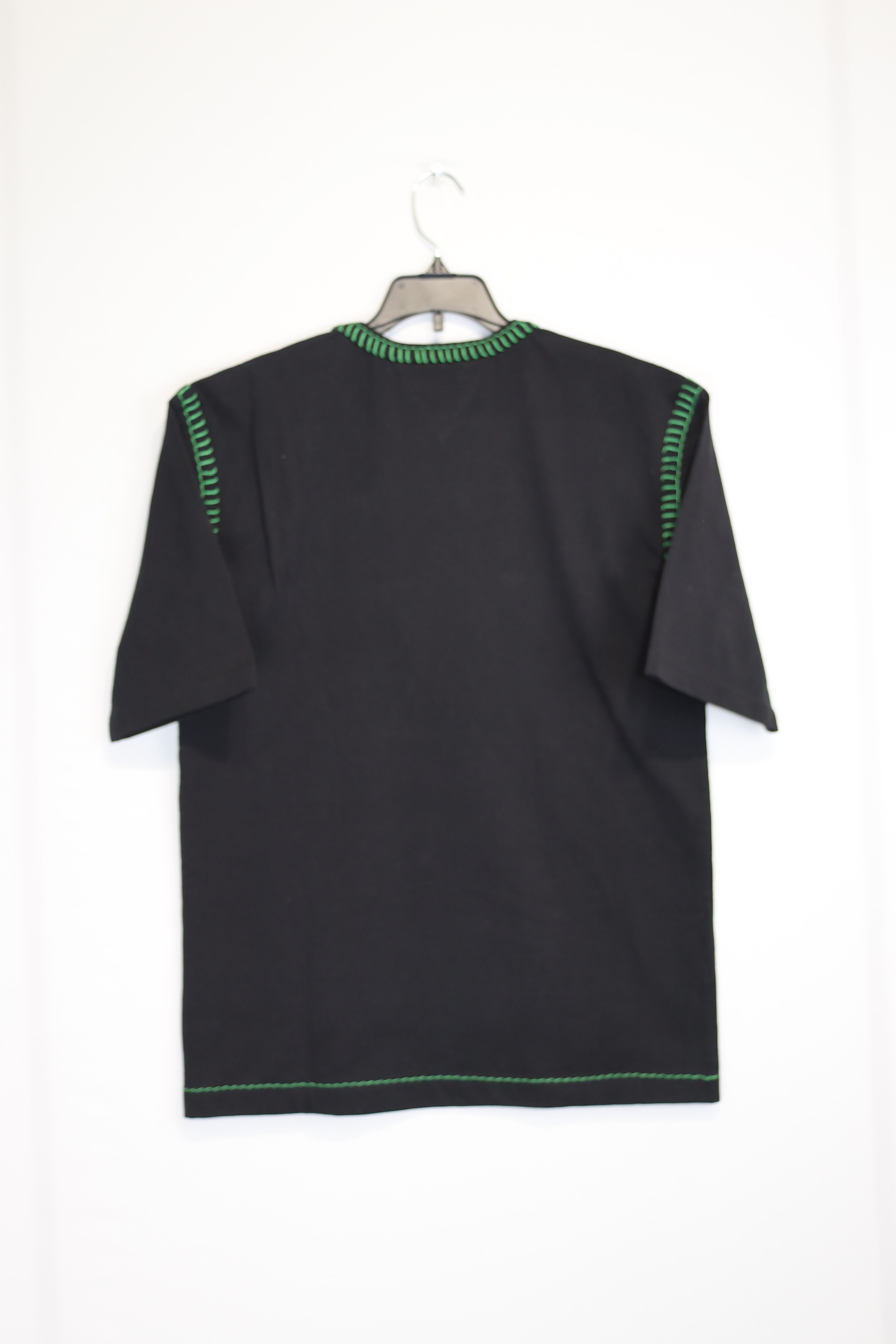 Bottega Veneta o1rshd1 Overlock Cotton Jersey T-Shirt in Black Size US S / EU 44-46 / 1 - 6 Thumbnail