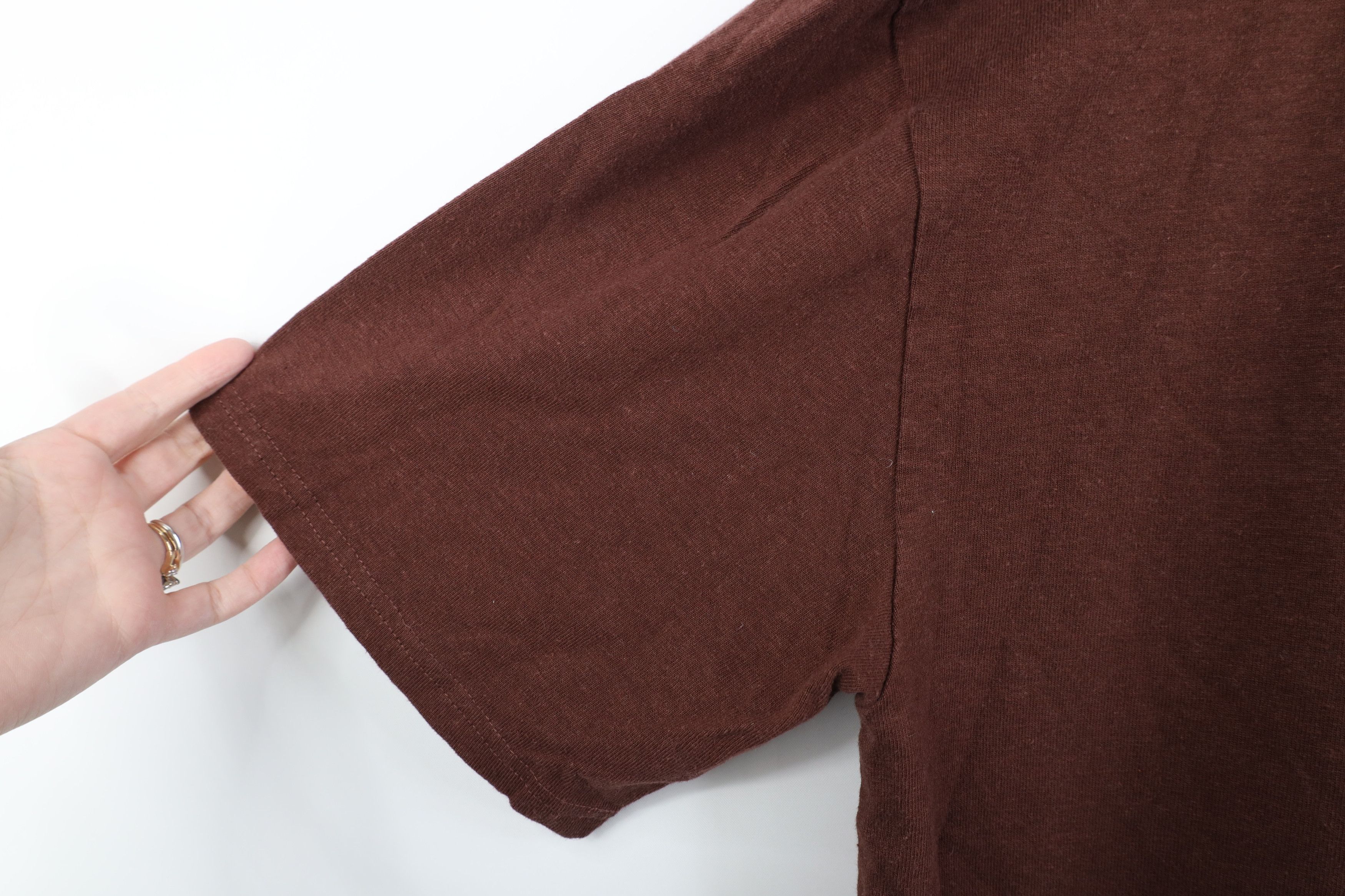 Vintage Vintage Y2K Streetwear Hemp Organic Cotton T-Shirt Brown Size US XXL / EU 58 / 5 - 6 Thumbnail