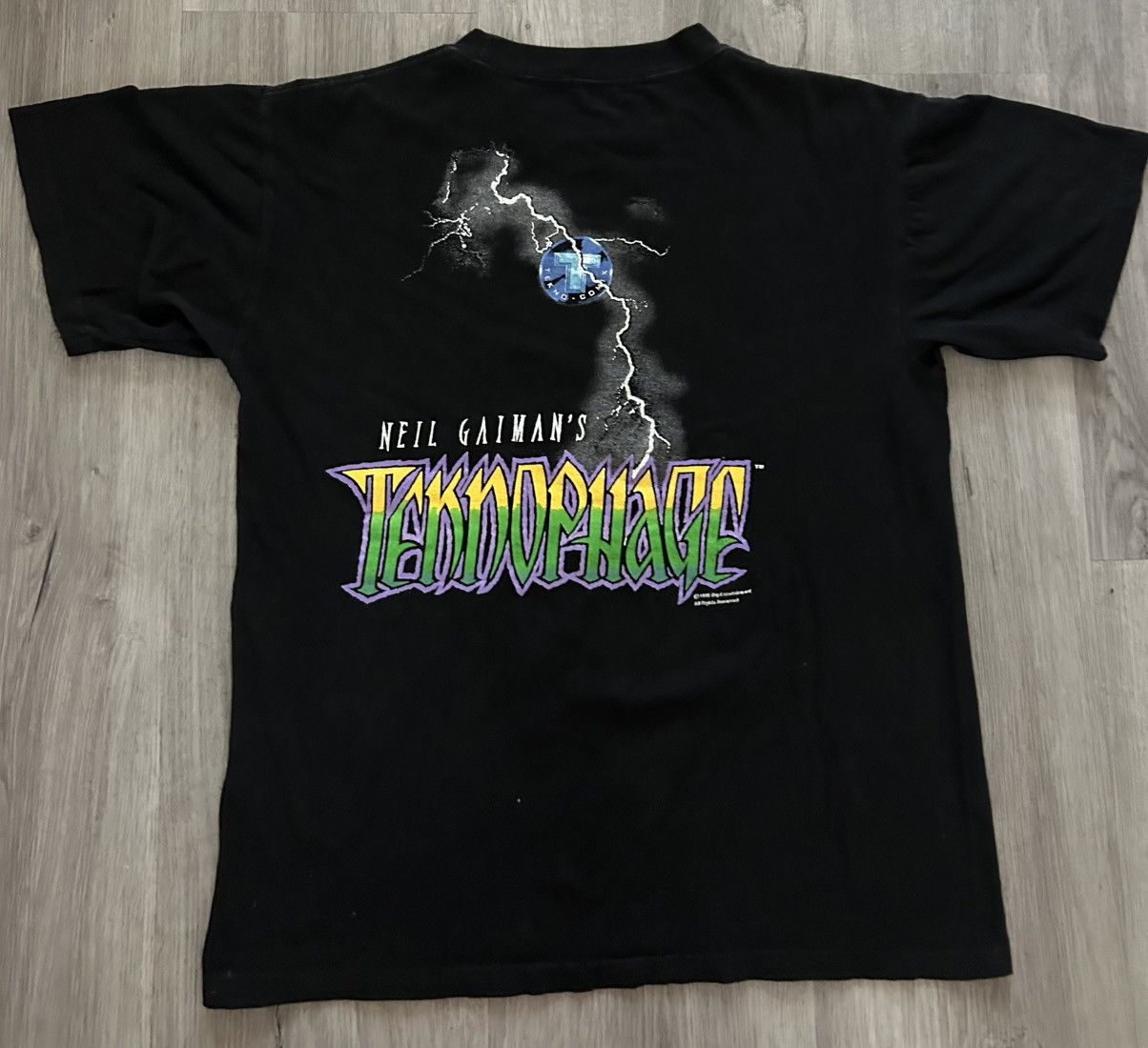 Vintage Rare Vintage 1995 Neil Gaiman Teknophage Tekno Comic T-Shirt Size US L / EU 52-54 / 3 - 2 Thumbnail