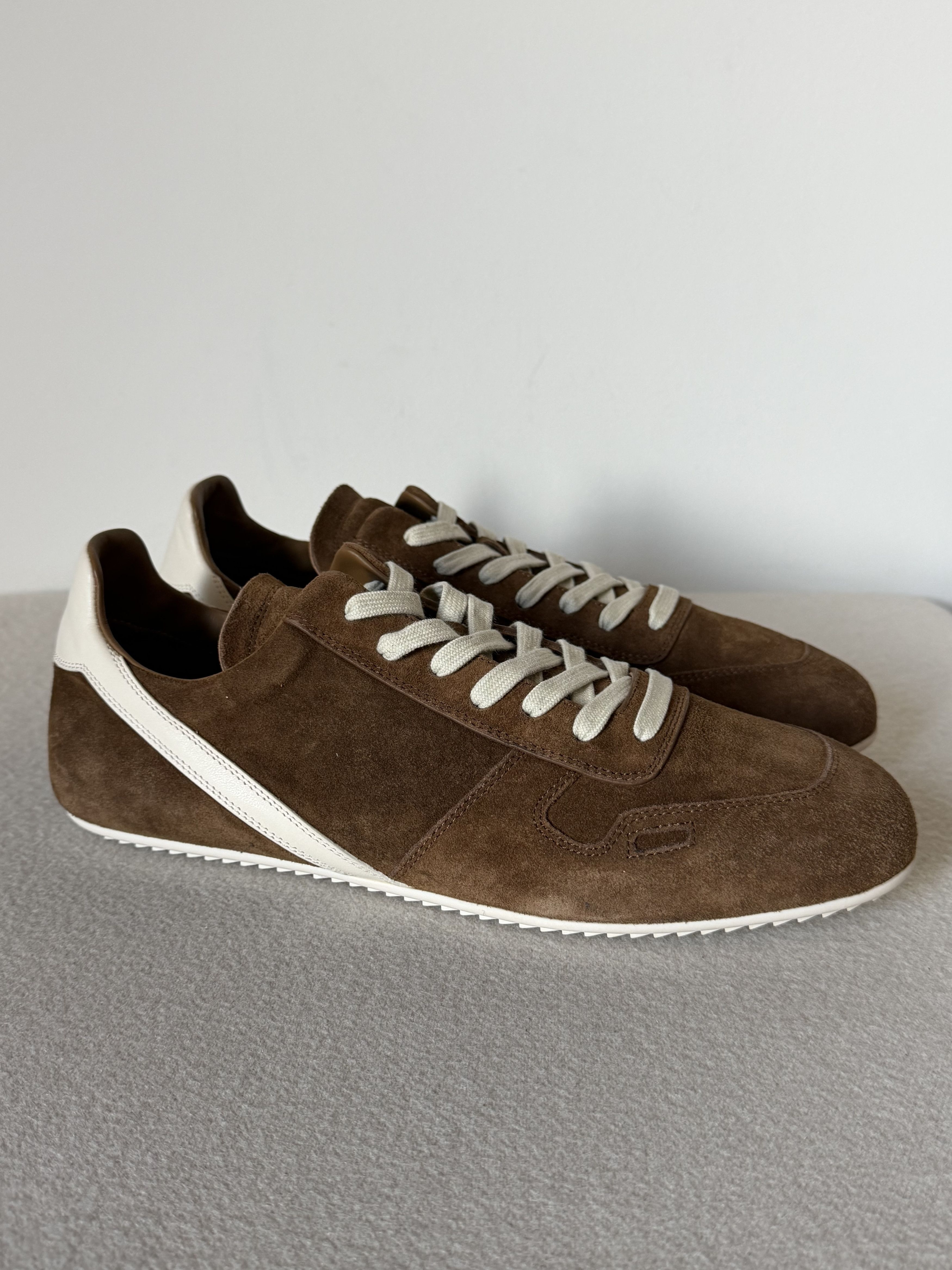 Rick Owens Rick Owens Suede Minimal Sneakers in Chestnut Size US 10.5 / EU 43-44 - 1 Thumbnail