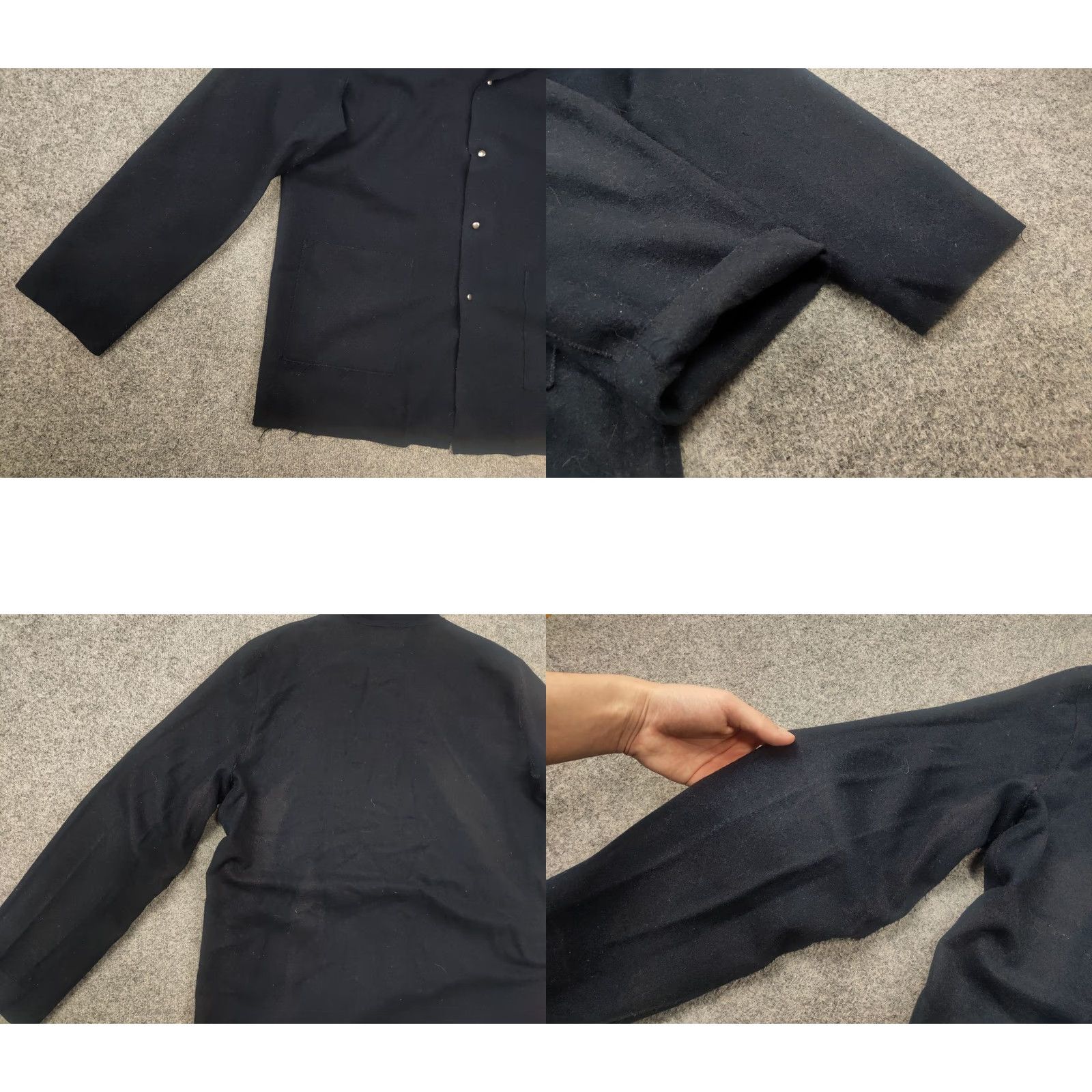 YMC YMC You Must Create Design Jacket Women XL Navy Blue Wool Overshot Overiszed All Seasons Fall Spring Summer Size XL / US 12-14 / IT 48-50 - 9 Thumbnail