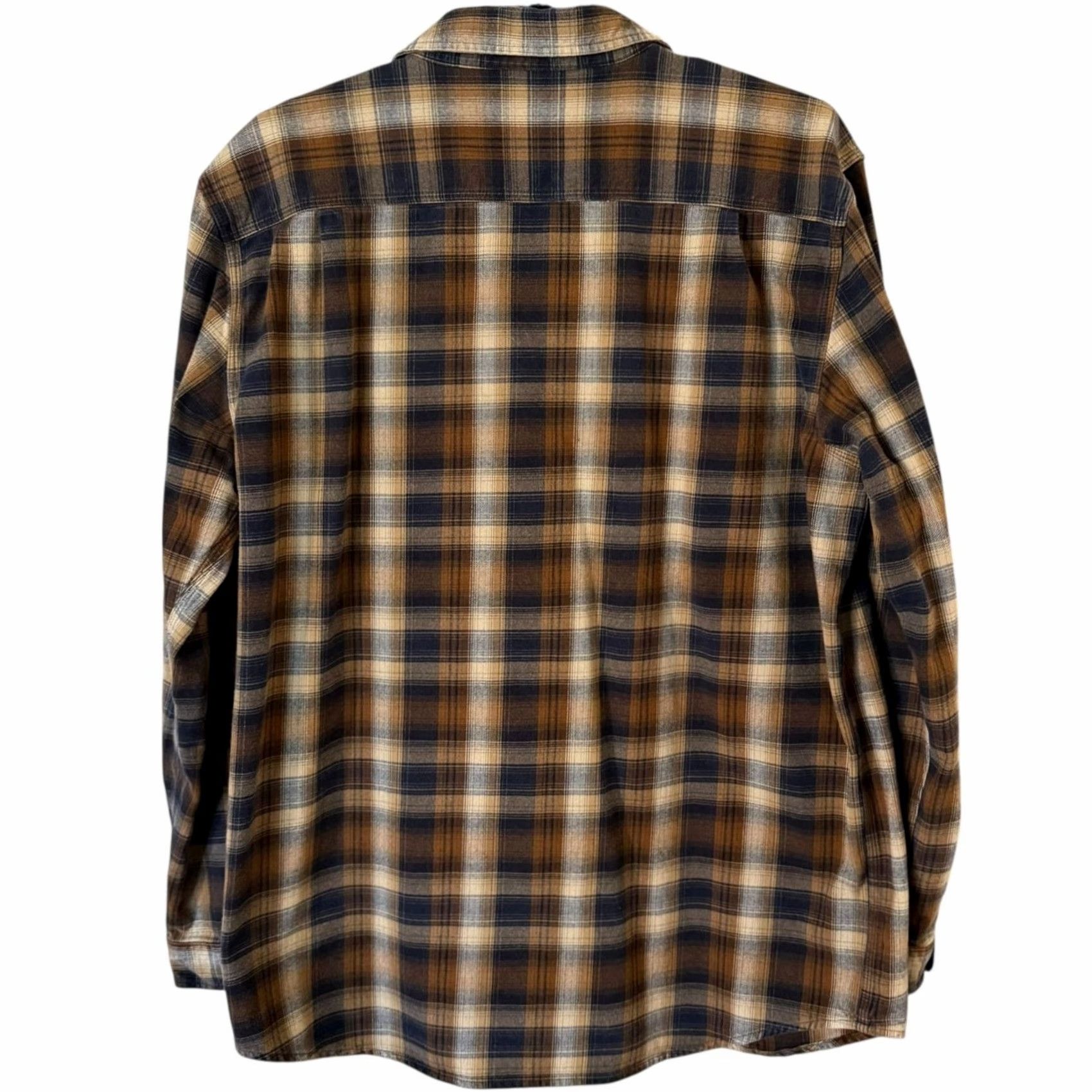 Carhartt Carhartt Heavyweight Plaid Flannel Shirt Brown Original-Fit XLT Mens Cotton Size US XL / EU 56 / 4 - 4 Thumbnail