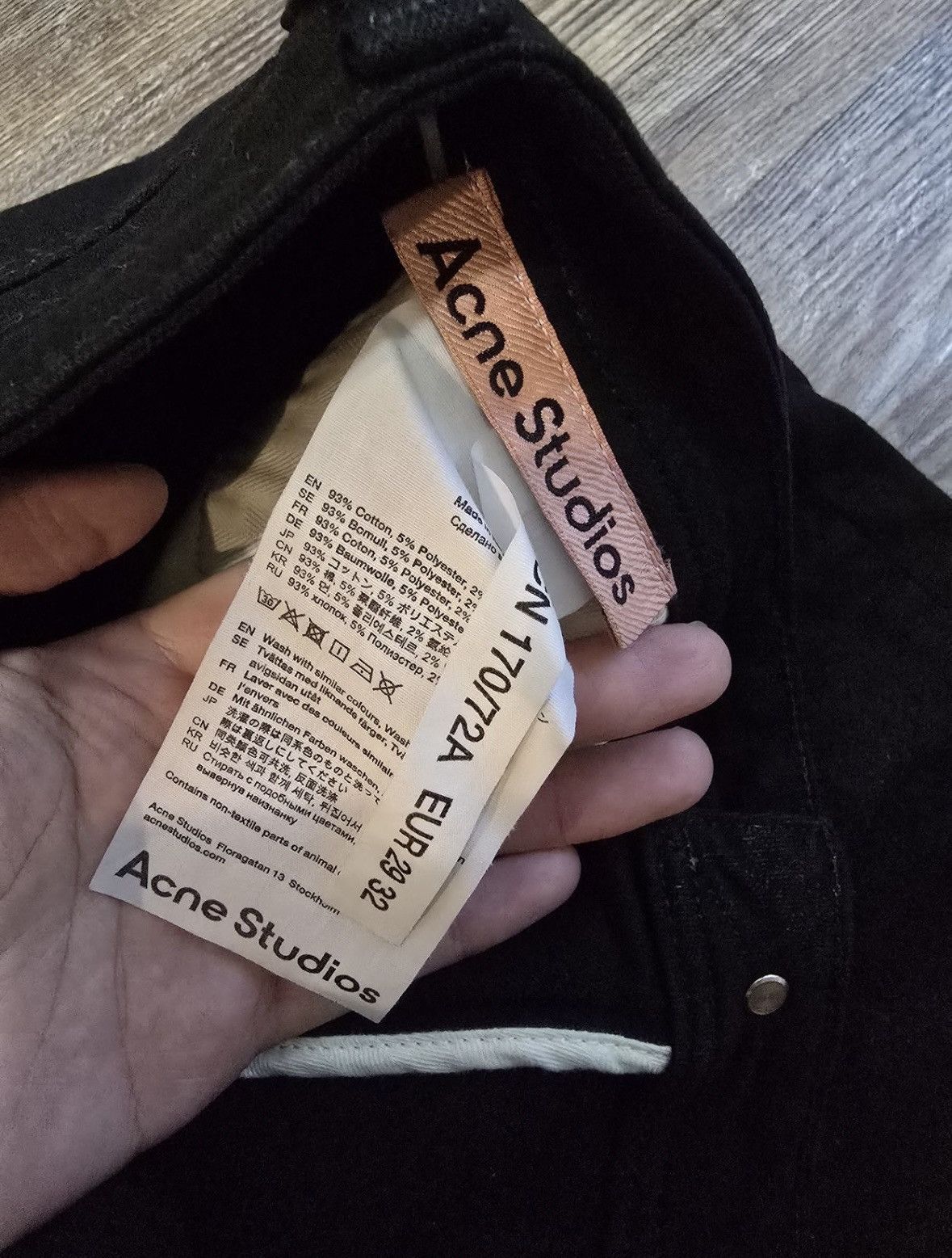 Acne Studios Skinny black acne studios jeans climb Size US 28 / EU 44 - 4 Thumbnail