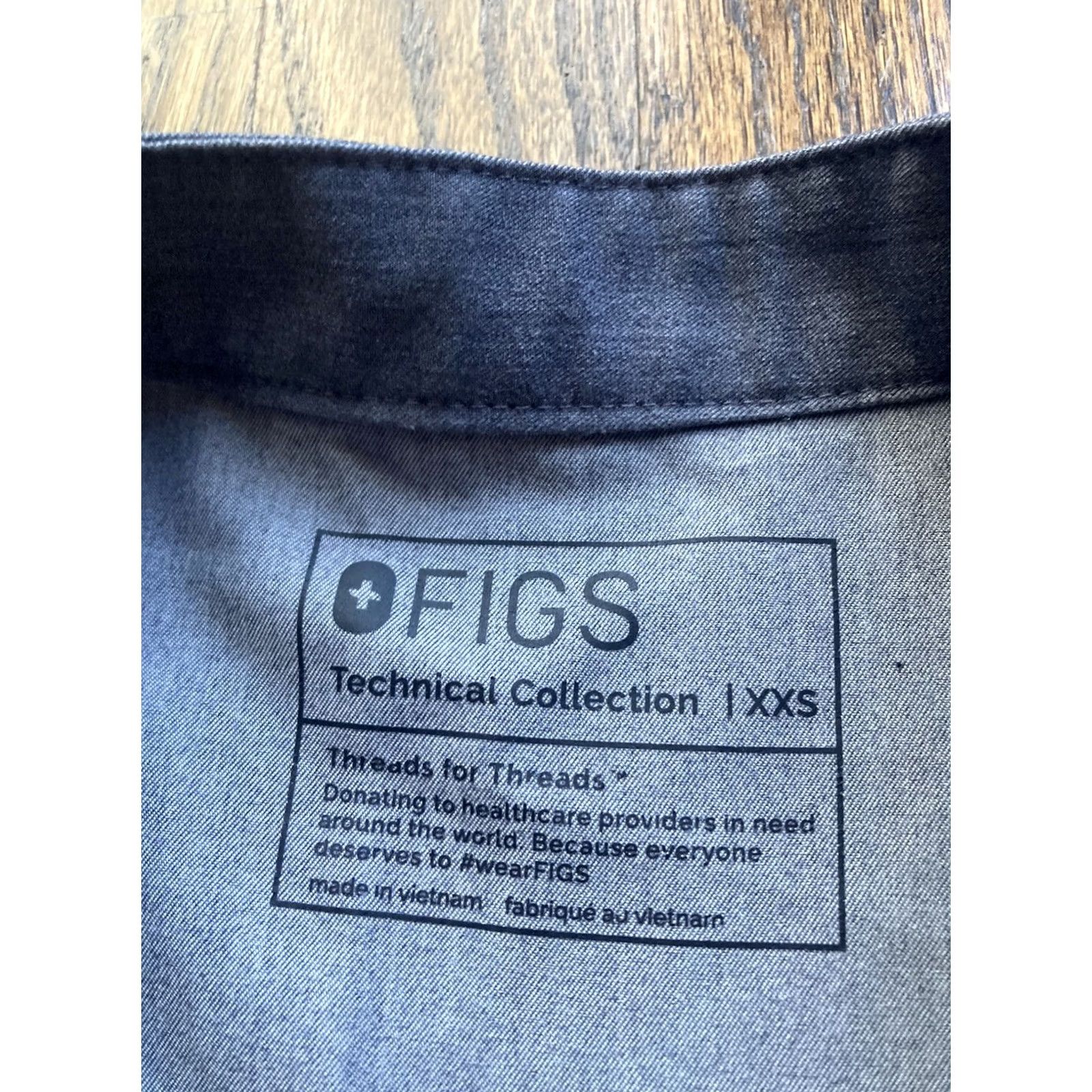 Vintage FIGS Rafaela Scrub Top Womens XXS Gray Oversized Technical Collection Unisex Size 2XS Gray Polyester Solid Medical Size XXS / US 00 / IT 34 - 5 Thumbnail