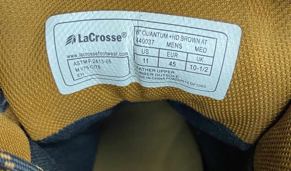 Other LaCrosse 6” QUANTUM +HD Brown Leather Boots Mens Size 11 US Size US 11 / EU 44 - 6 Thumbnail