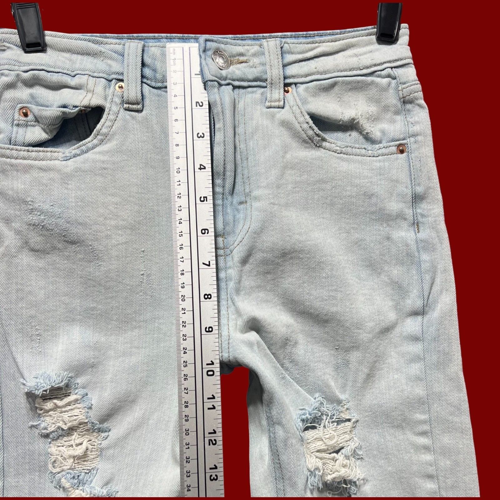 Other Wild Fable - Women's High-Rise Skinny Jeans Distressed - Lig Size 24" / US 00 / IT 34 - 5 Thumbnail
