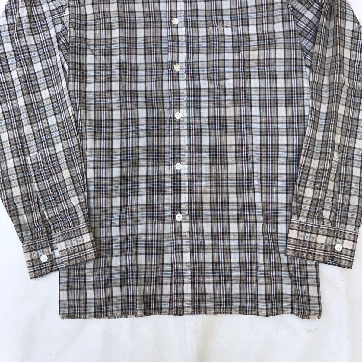 Ben Sherman × Vintage Ben Sherman 70s Button Down Trimfit Shirt 3 finger colar Size US M / EU 48-50 / 2 - 6 Thumbnail