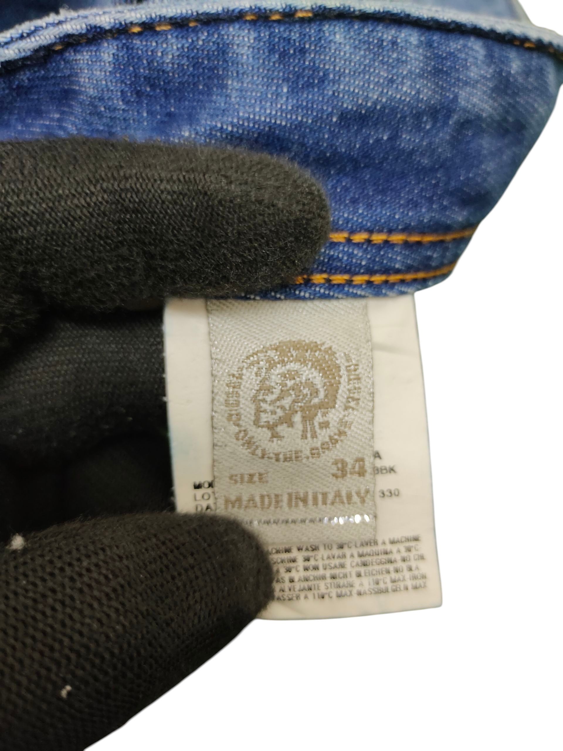 Diesel Vintage Y2k Diesel Viker Clawmark Distress Denim Jeans Size US 34 / EU 50 - 11 Thumbnail