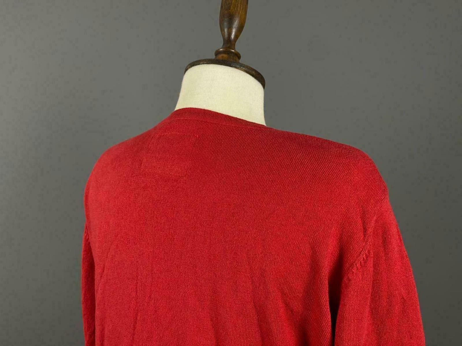 Barbour Barbour Summer Tartan Red Cashmere Cardigan Jumper Size 14 Size XL / US 12-14 / IT 48-50 - 7 Thumbnail