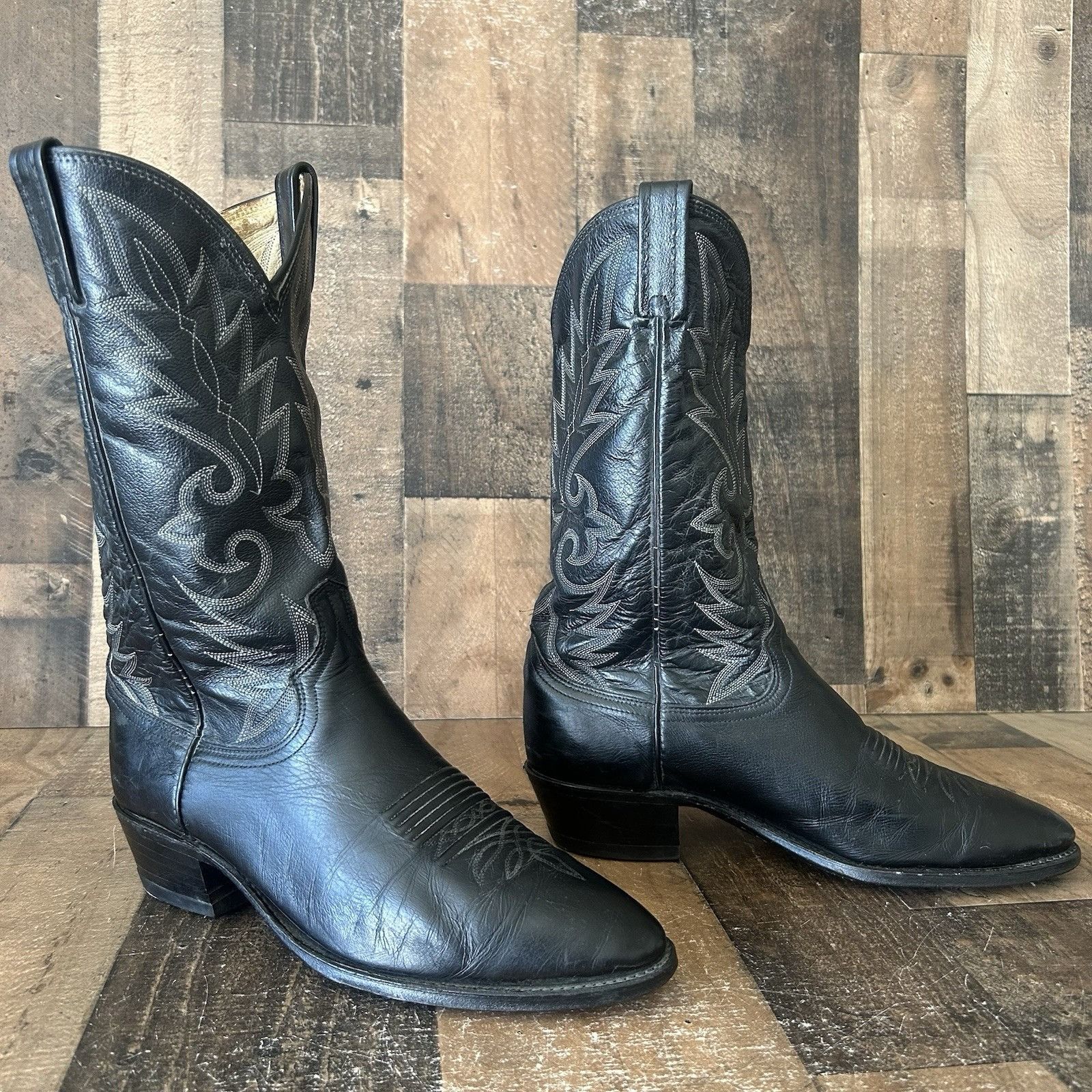Dan Post Dan Post 110 R Classic Black Western Cowboy Boots Mens 10 D Size US 10 / EU 43 - 11 Thumbnail