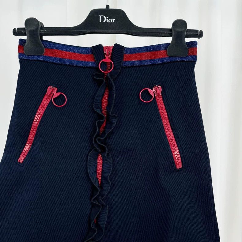 Gucci Gucci SizeXS Lace door flap webbing skirt Size 42" / US 20 - 3 Thumbnail