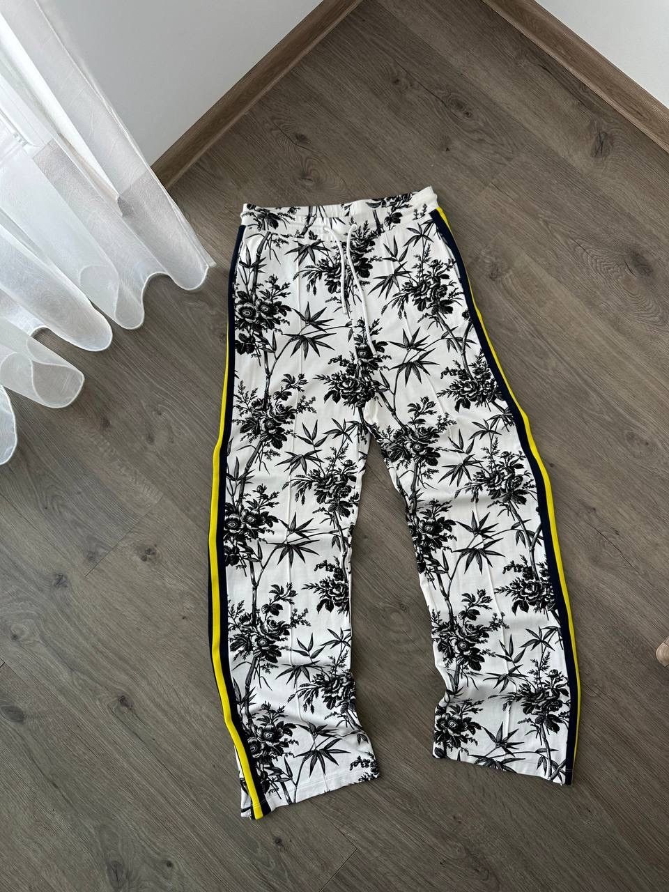 Essentiel Antwerp × Vintage Vintage Essentiel Antwerpen White Floral Pants Size 30" / US 8 / IT 44 - 5 Thumbnail