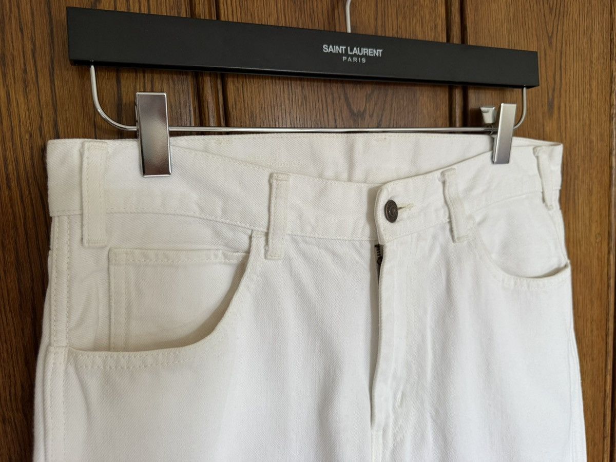 Celine Celine white jeans mid wasit slim leg 30 Hedi Slimane grail Size US 30 / EU 46 - 18 Thumbnail