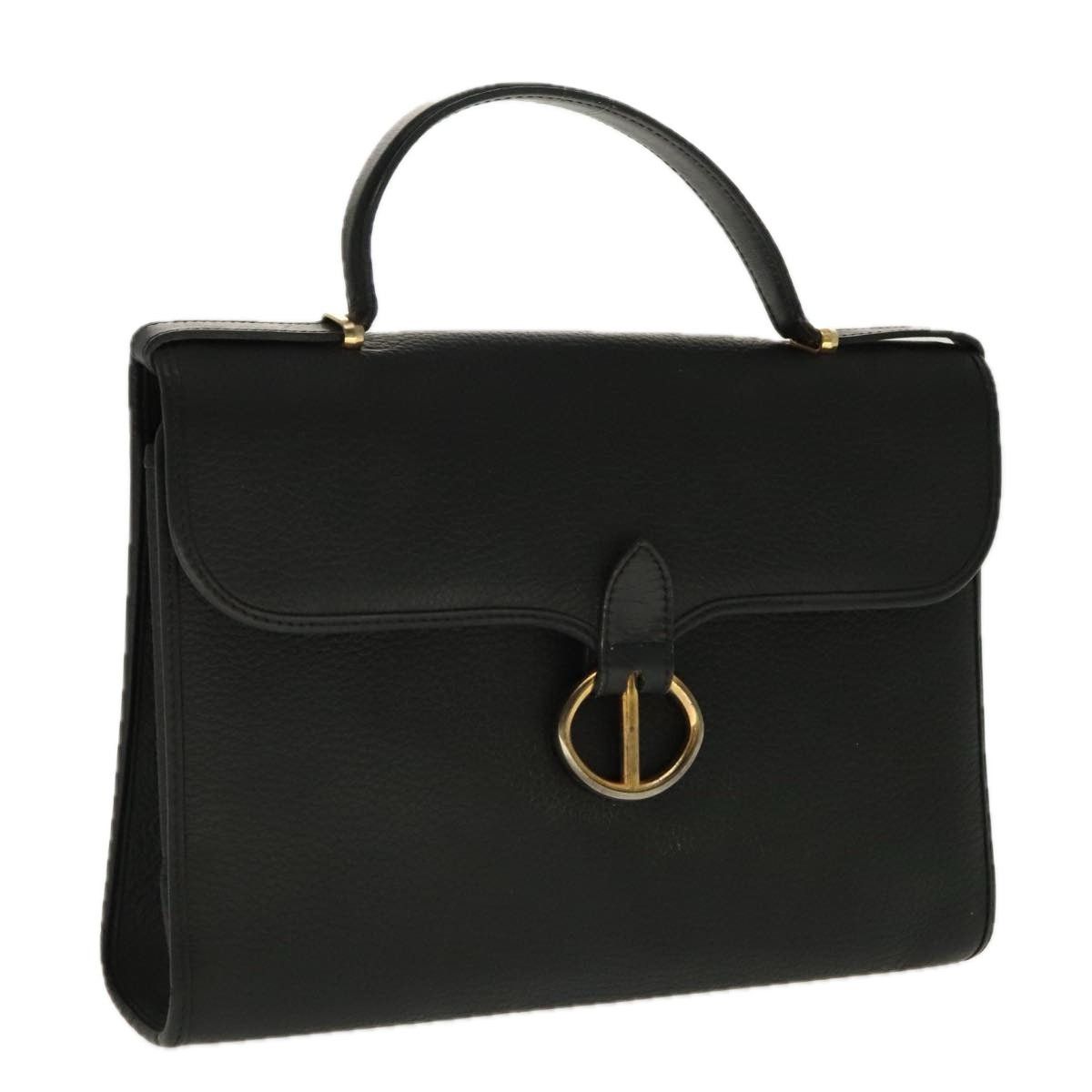 Dior DIOR Hand Bag Leather Black Gold Size ONE SIZE - 1 Thumbnail