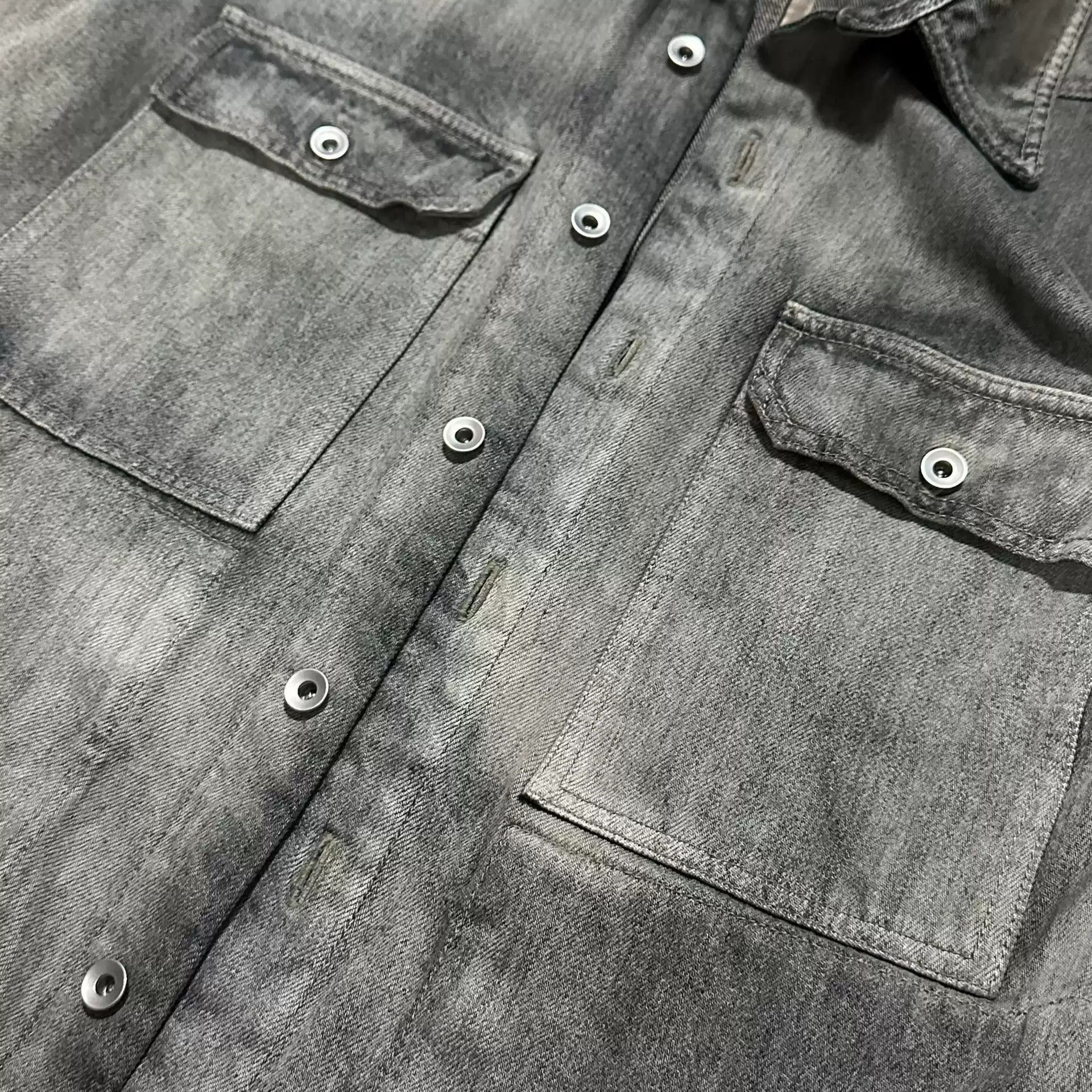 Rick Owens Rick Owens DRKSHDW 24SS Washed to Make Old Lapel Single-bre Size US M / EU 48-50 / 2 - 3 Thumbnail