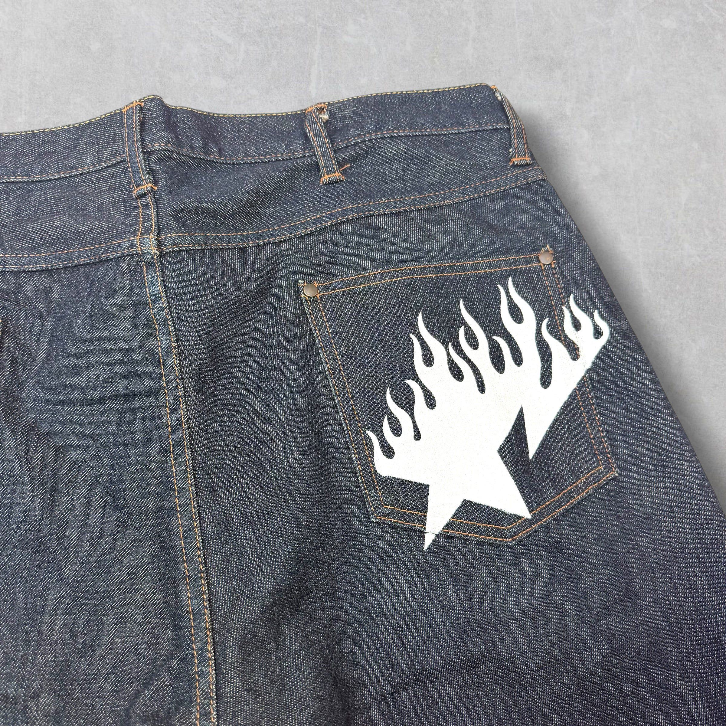 Bape Bape Fire Sta Denim Shorts XL Size US 36 / EU 52 - 3 Thumbnail