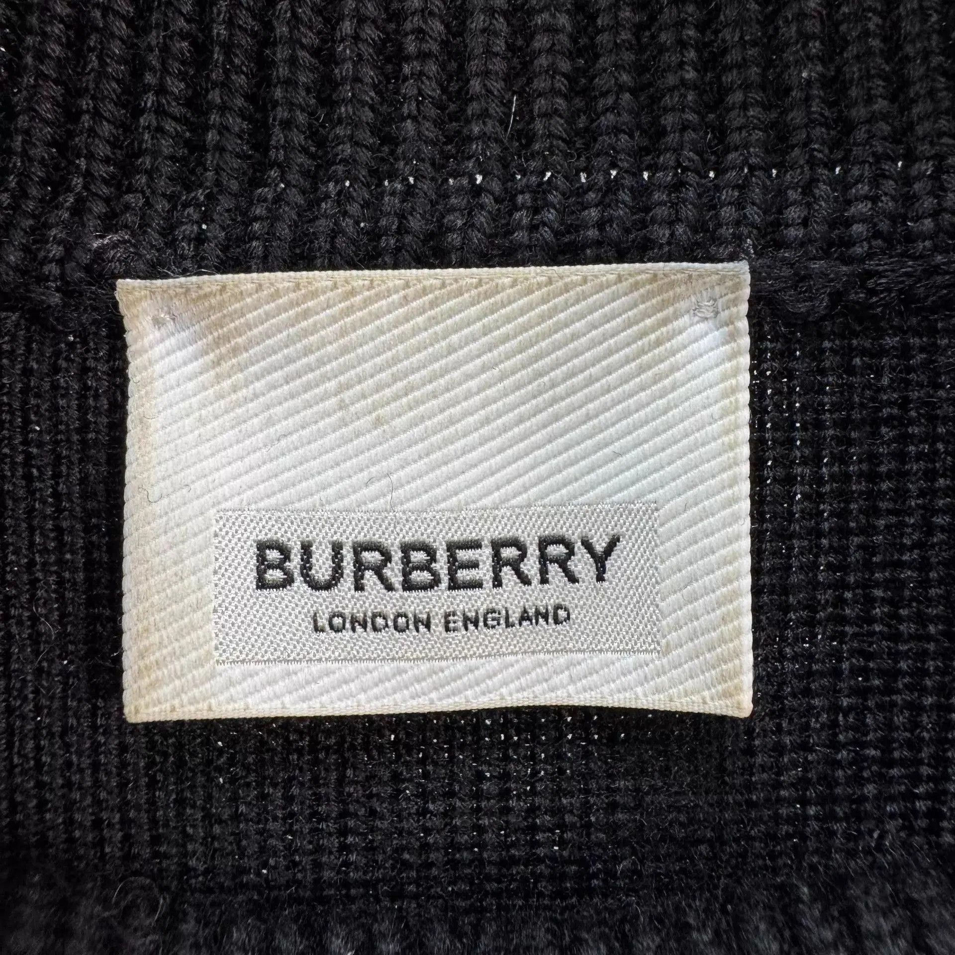 Burberry Black Turtleneck Sweater with Chest Pocket. Size US L / EU 52-54 / 3 - 5 Thumbnail