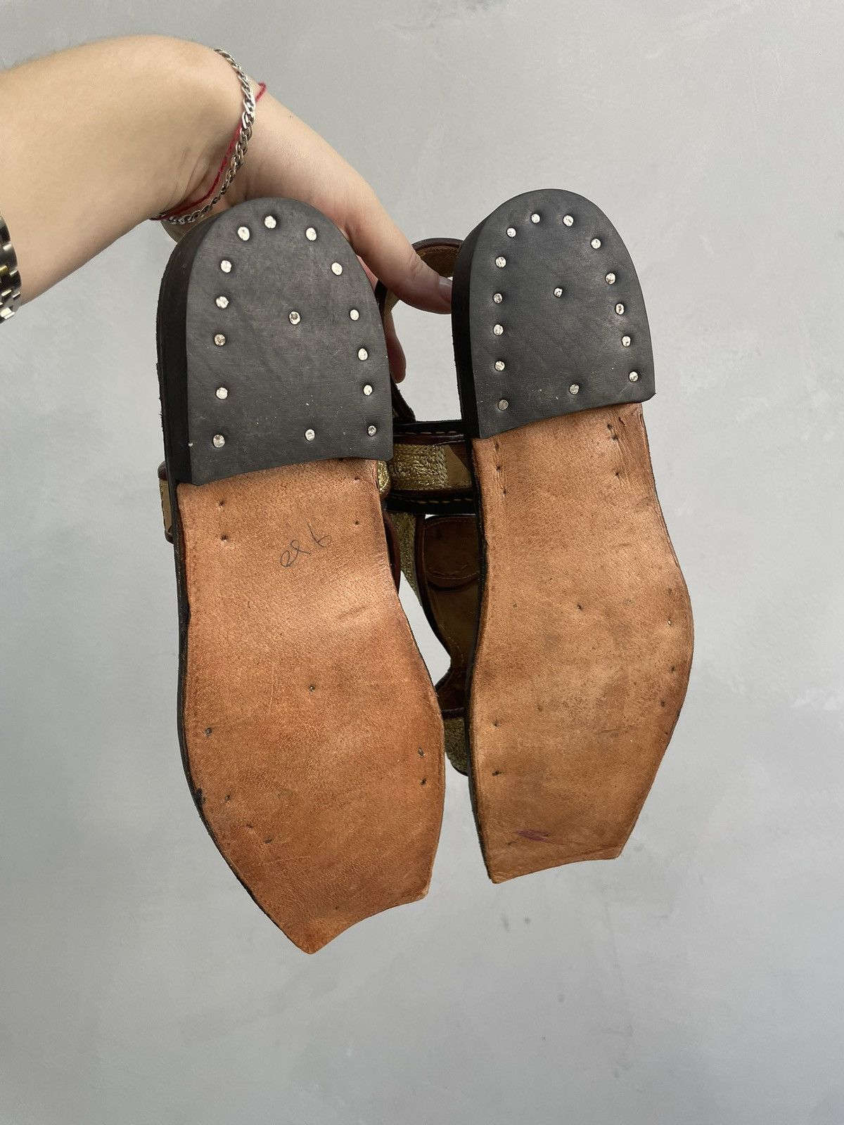 Other Rare A.S. 98 style leather hand made sandals avant garde y2k Size US 8 / EU 41 - 6 Thumbnail