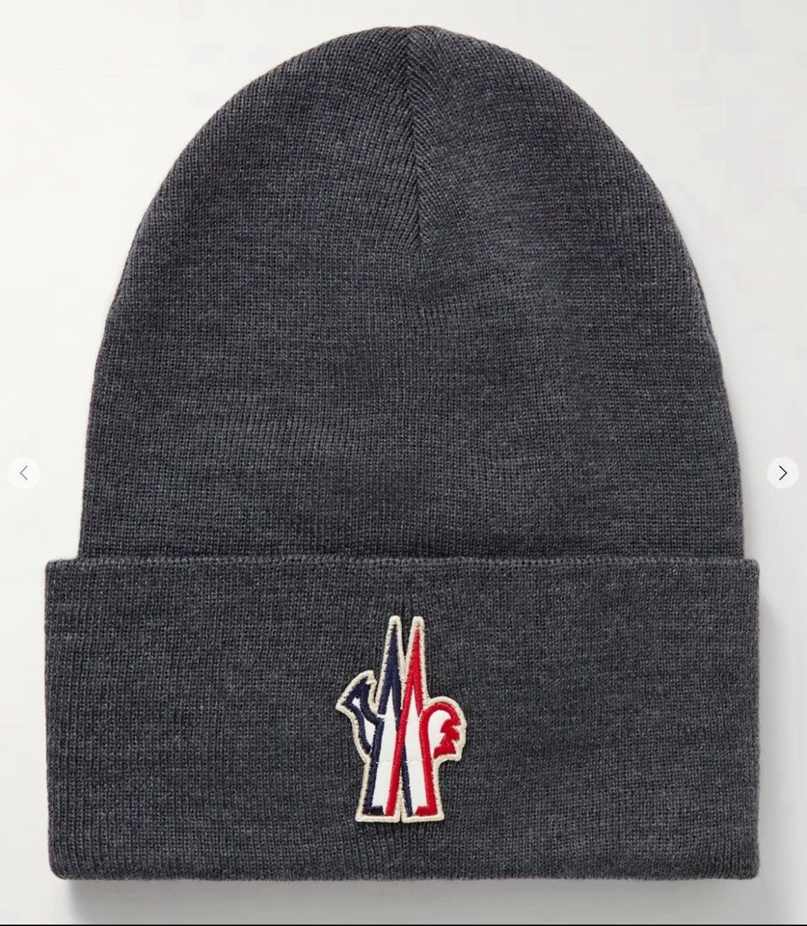 Moncler Grenoble Moncler Grenoble logo patch beanie hat accessory designer 🇮🇹 Size ONE SIZE - 1 Thumbnail