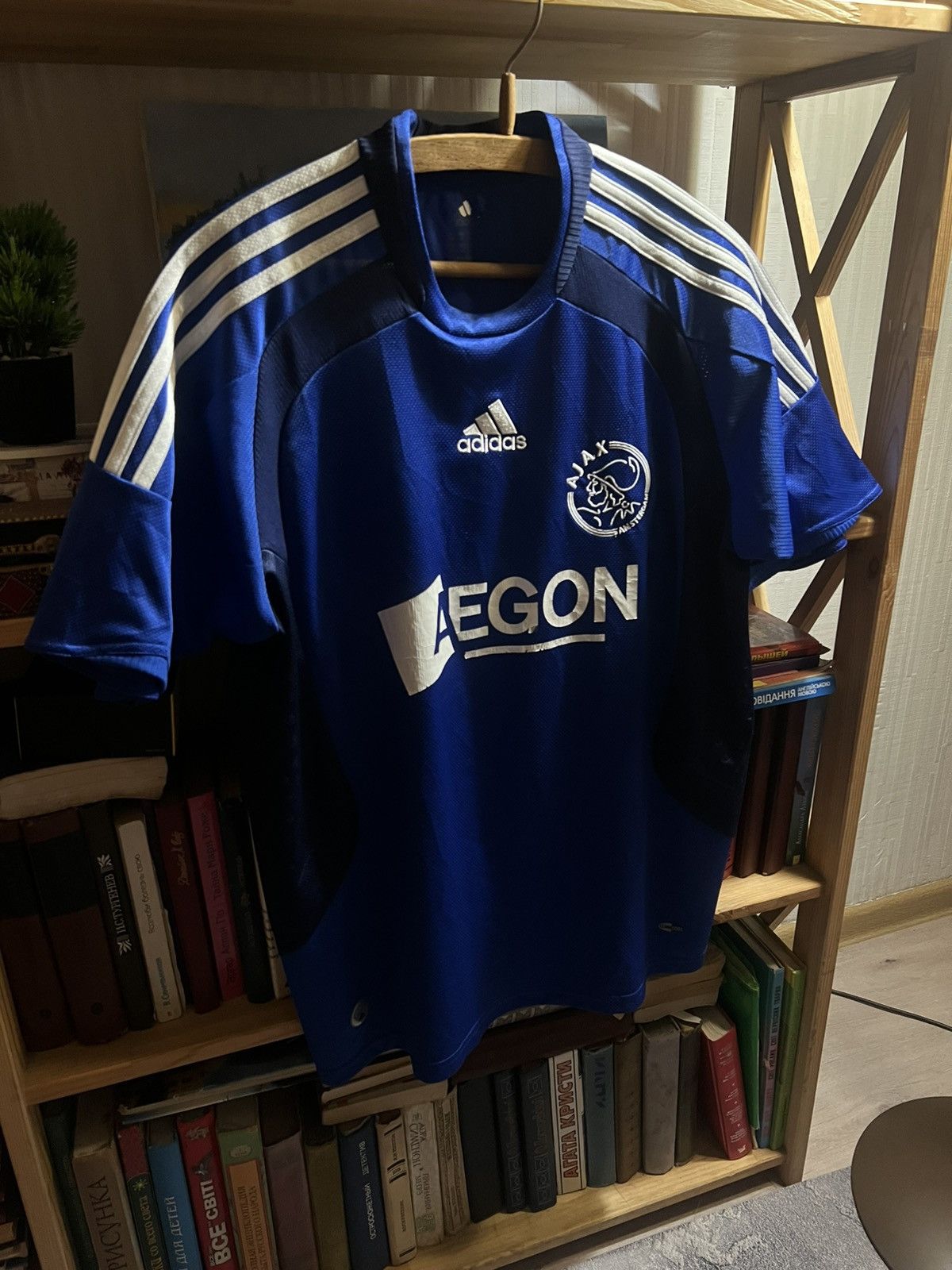 Adidas RARE Adidas AJAX Shirt Vintage 2008/09 Football Blue Jersey Size US XL / EU 56 / 4 - 1 Thumbnail