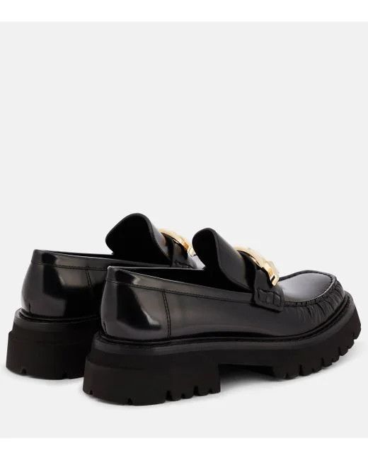 Salvatore Ferragamo o1s1rm0724 Ingrid Leather Loafers in Black Size US 6.5 / IT 36.5 - 3 Thumbnail