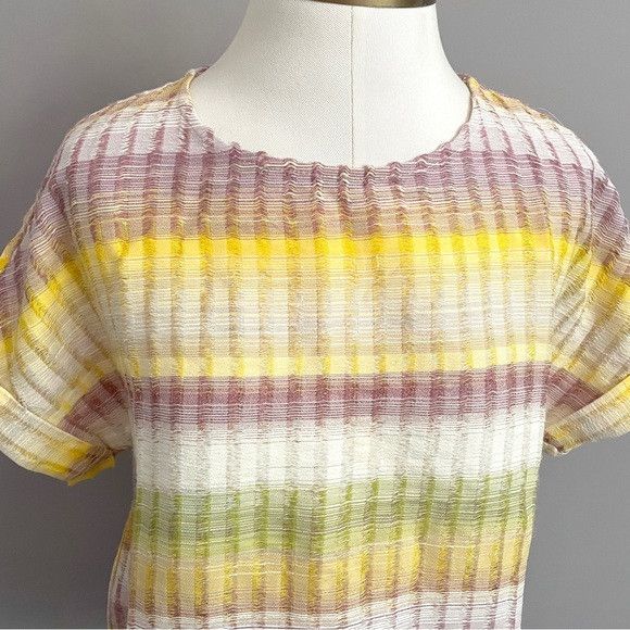 Anthropologie Dolan Johnny Ombré Striped Short Sleeve Blouse - XS/S Size S / US 4 / IT 40 - 3 Thumbnail