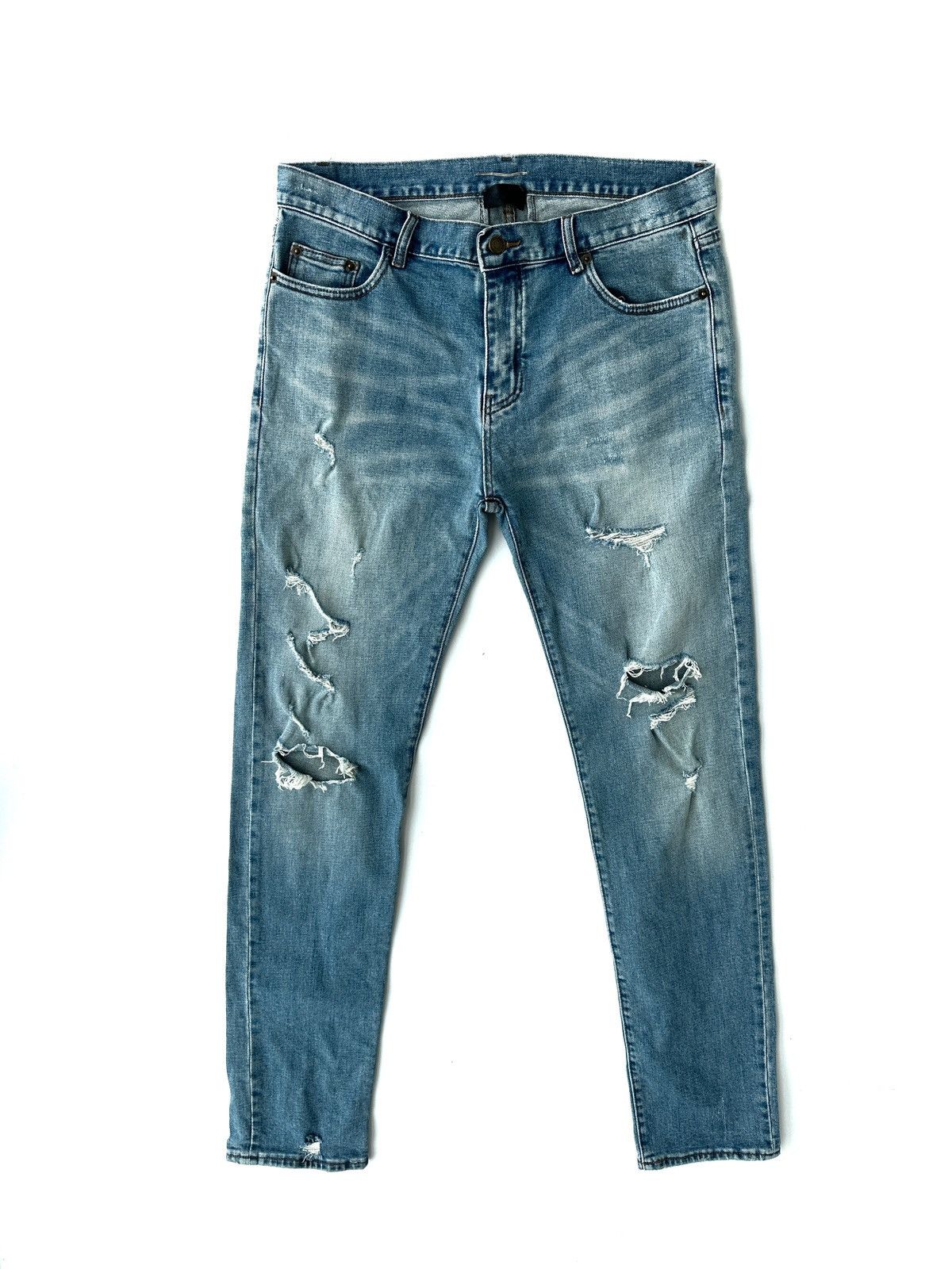Saint Laurent Paris Saint Laurent Blue Denim Jeans Size US 32 / EU 48 - 1 Thumbnail