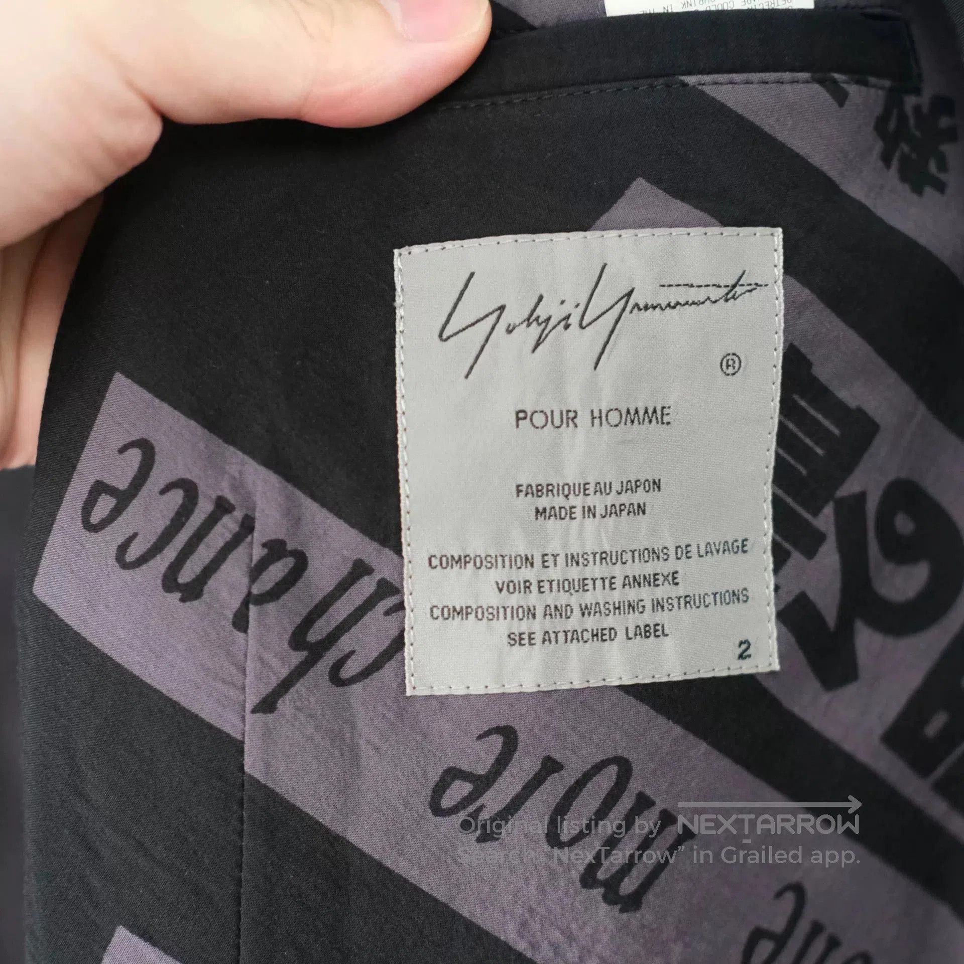 Yohji Yamamoto Yohji Yamamoto Black Character Suit Jacket. Size US M / EU 48-50 / 2 - 5 Thumbnail